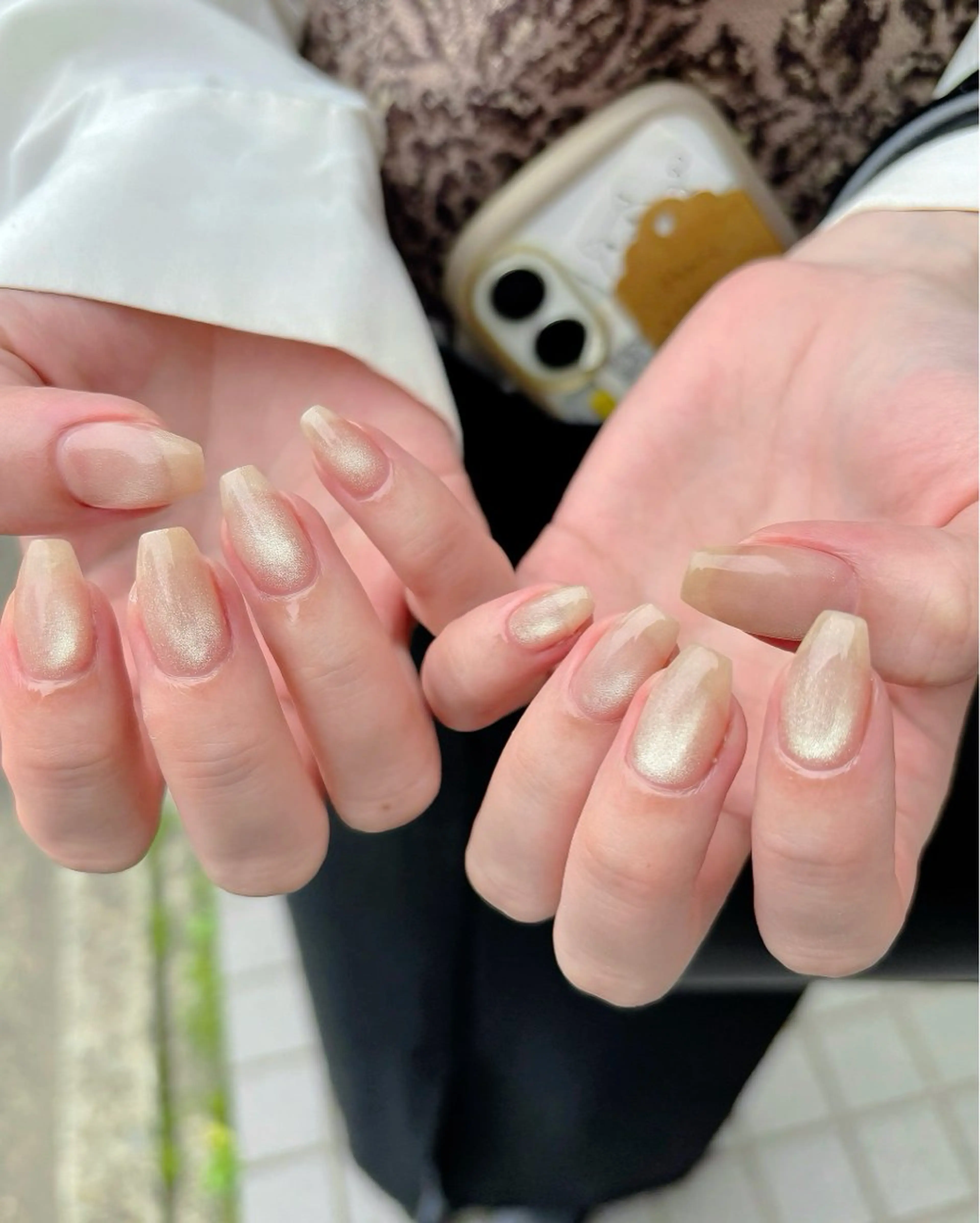 ネイル マグネットネイル ミラーネイル ハンドネイル ハンドケア 🫧OPELIA NAIL渋谷🫧のネイルデザイン