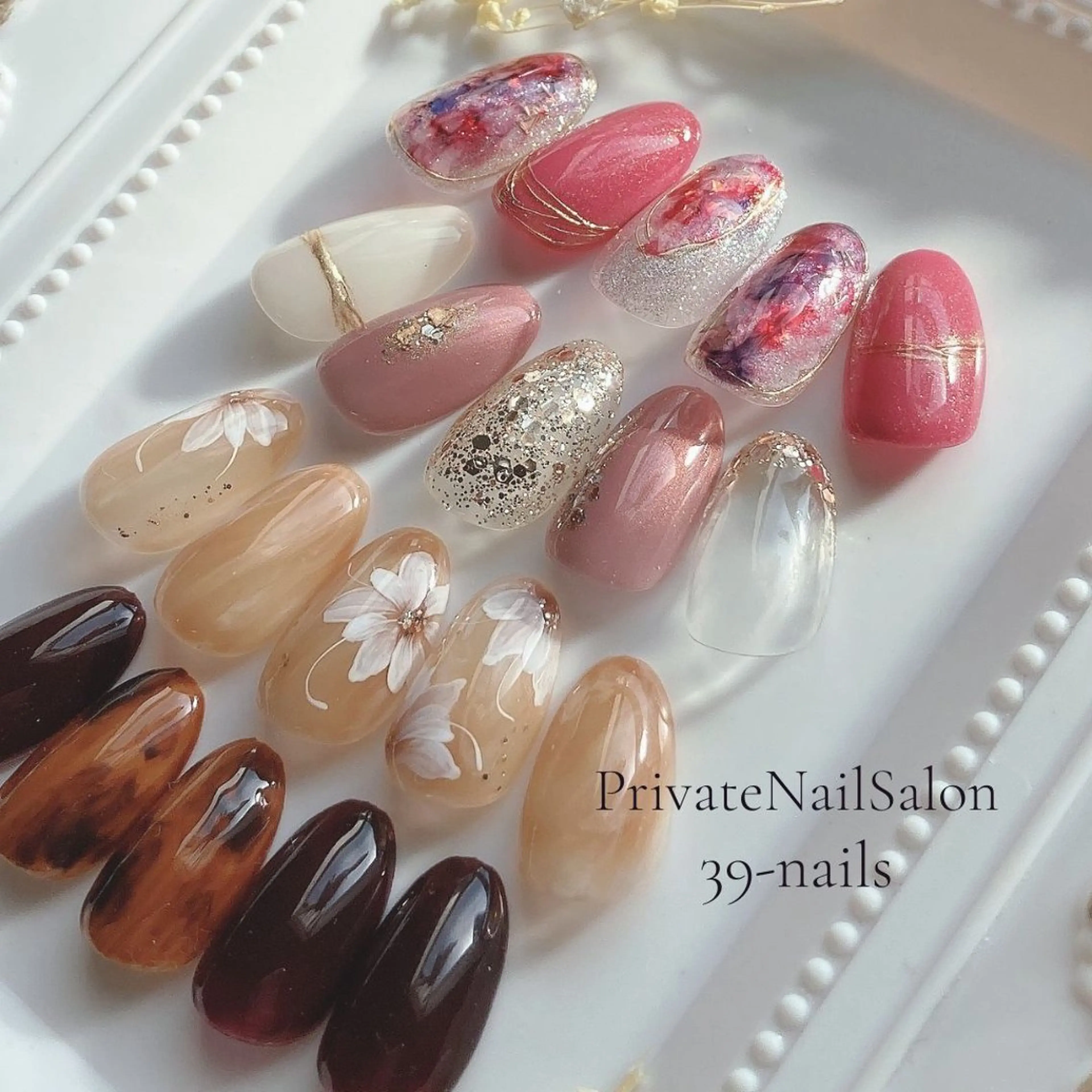 ネイル ニュアンスネイル オフィスネイル ハンドネイル 39-nails EharaMikuのネイルデザイン