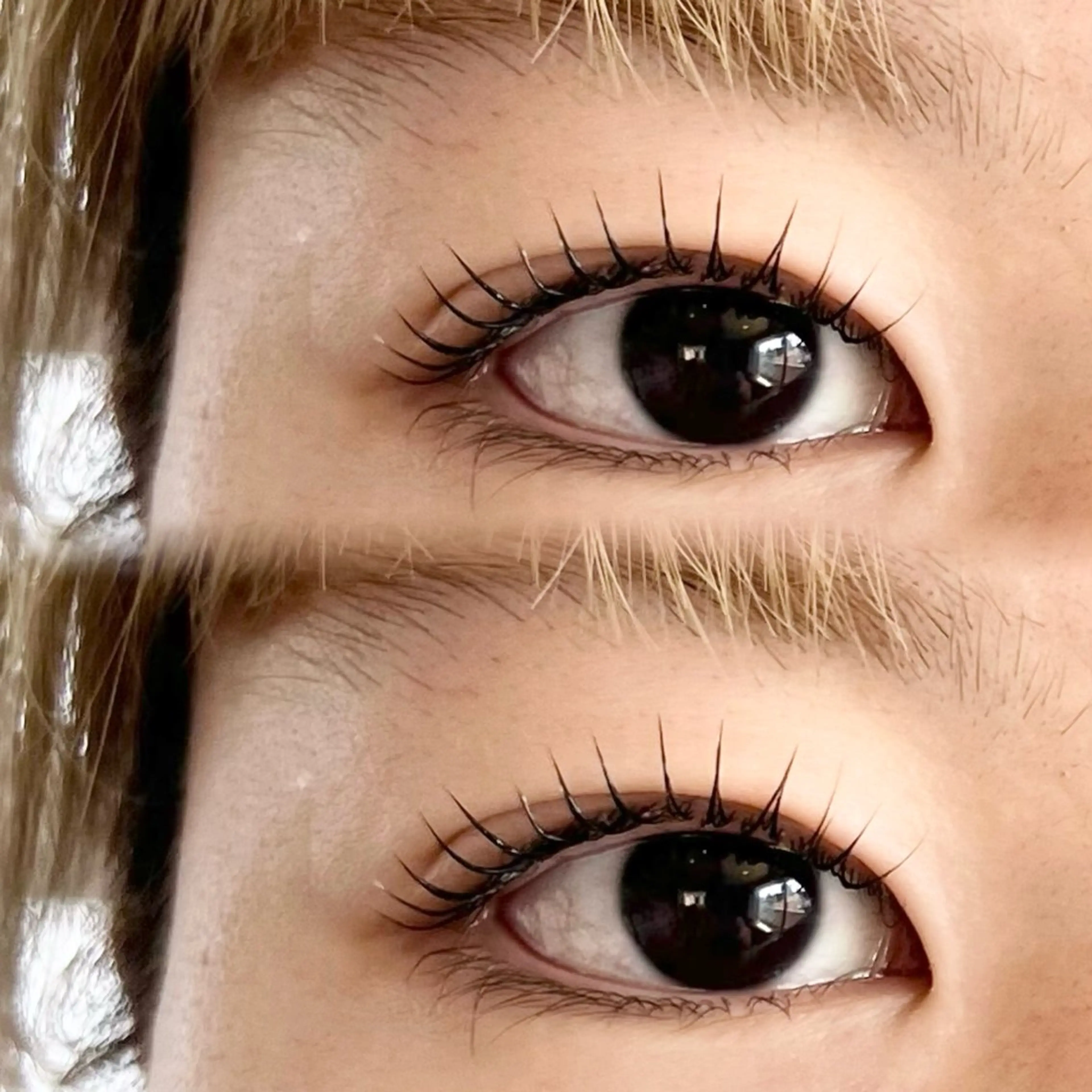 まつ毛パーマ上下の写真