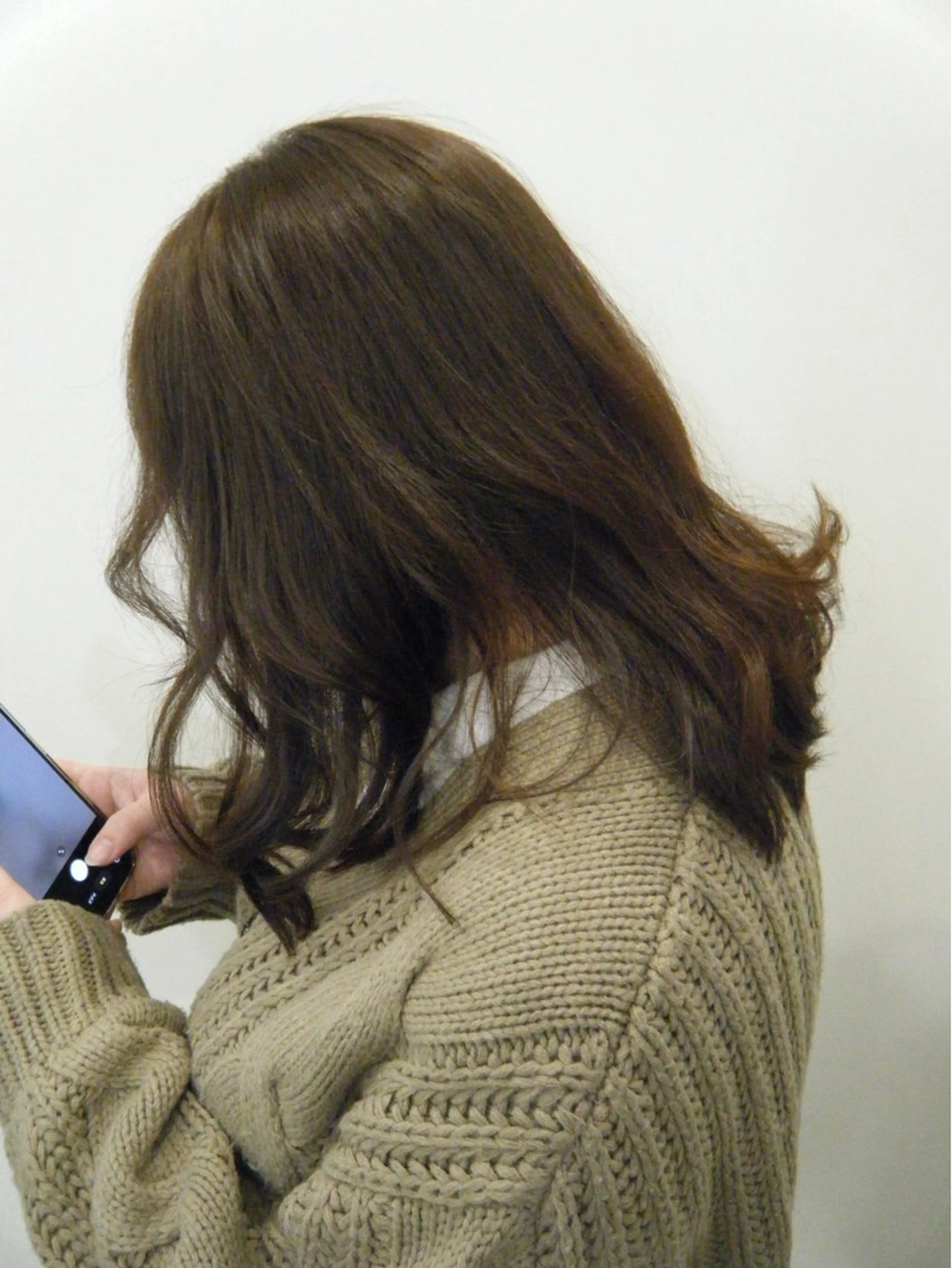 ミディアム カラー ヘアカラー トリートメント ヘアセット/艶カラー 💐nao.のヘアスタイル