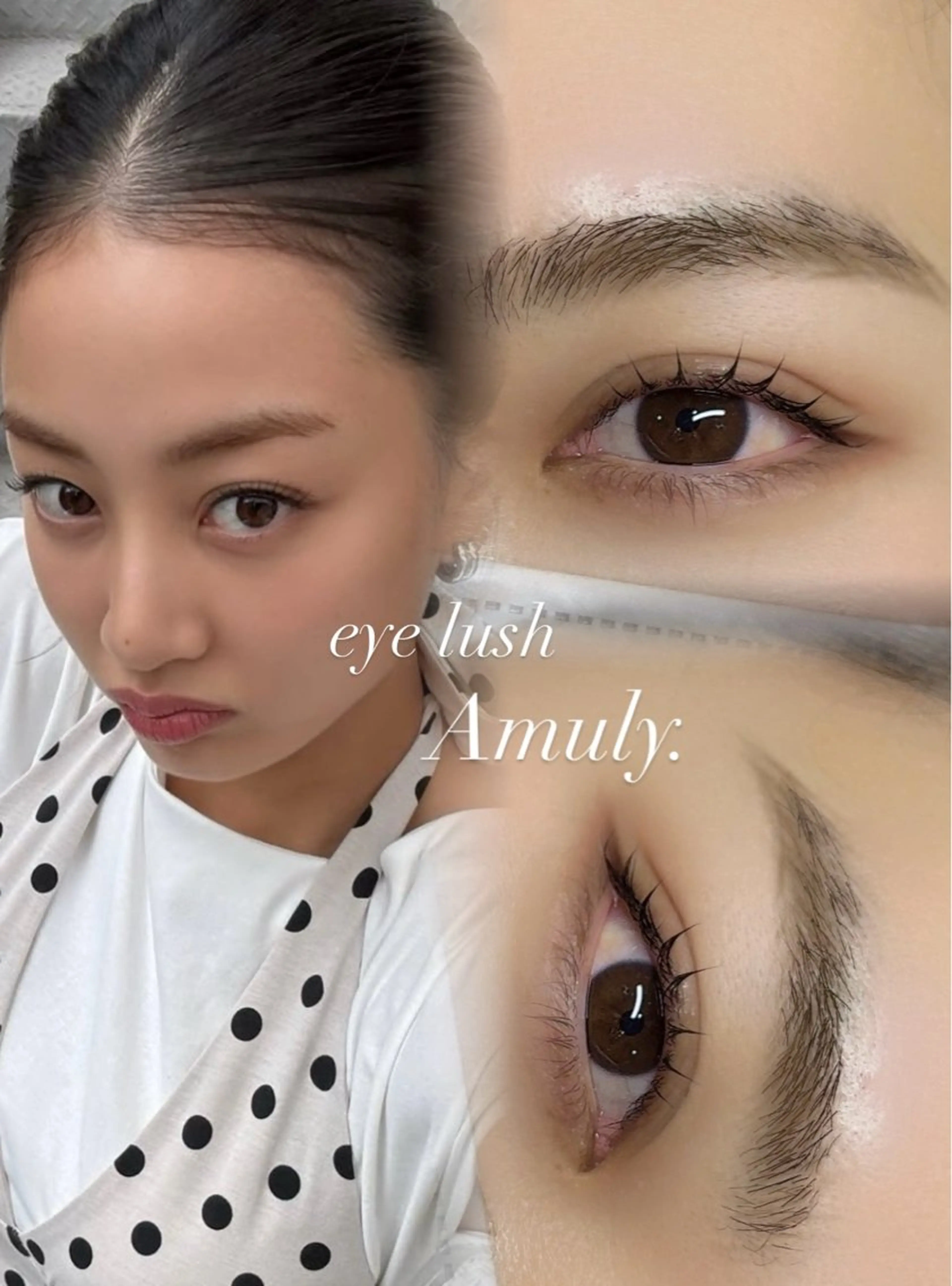 マツエク・マツパ 韓国風マツエク 一重×まつ毛パーマ eyelash Amuly.所属・Amuly. momo🍑のマツエク・マツパデザイン