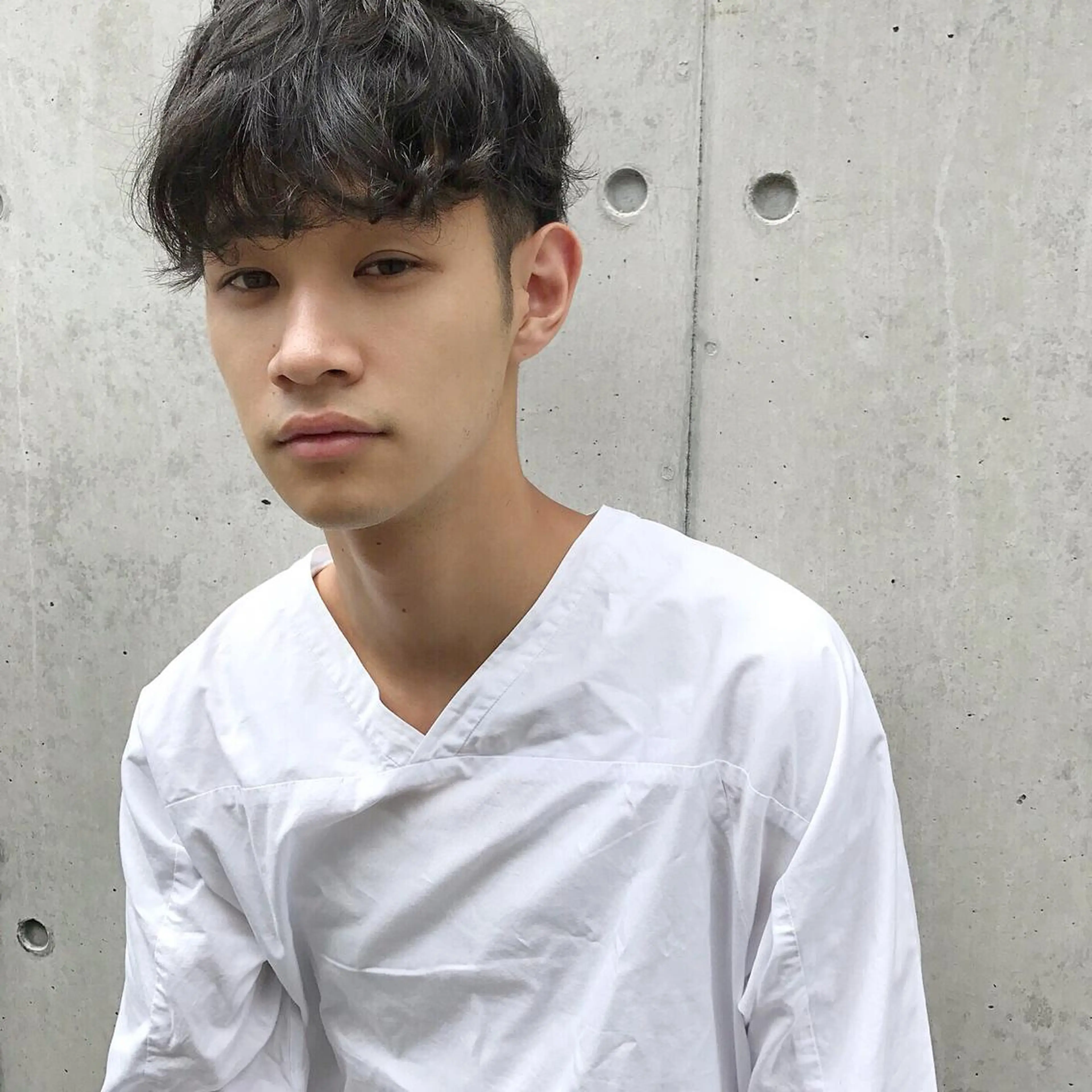 ショート パーマ メンズ カット パーマ トリートメント ヘッドスパ ヘアセット 住本 大明のヘアスタイル