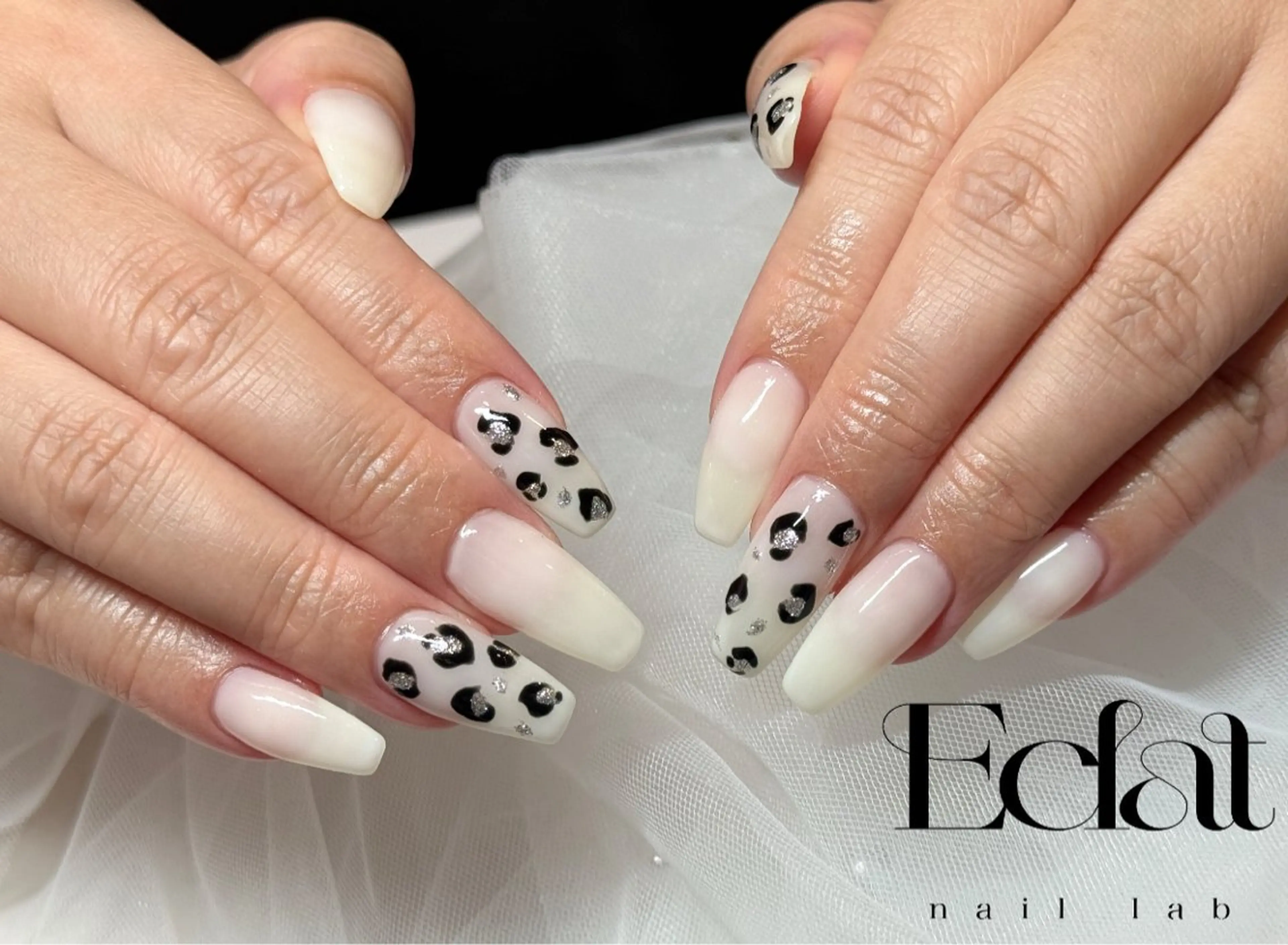 セミロング ハンドネイル ネイルラボEclat RINAのネイルデザイン