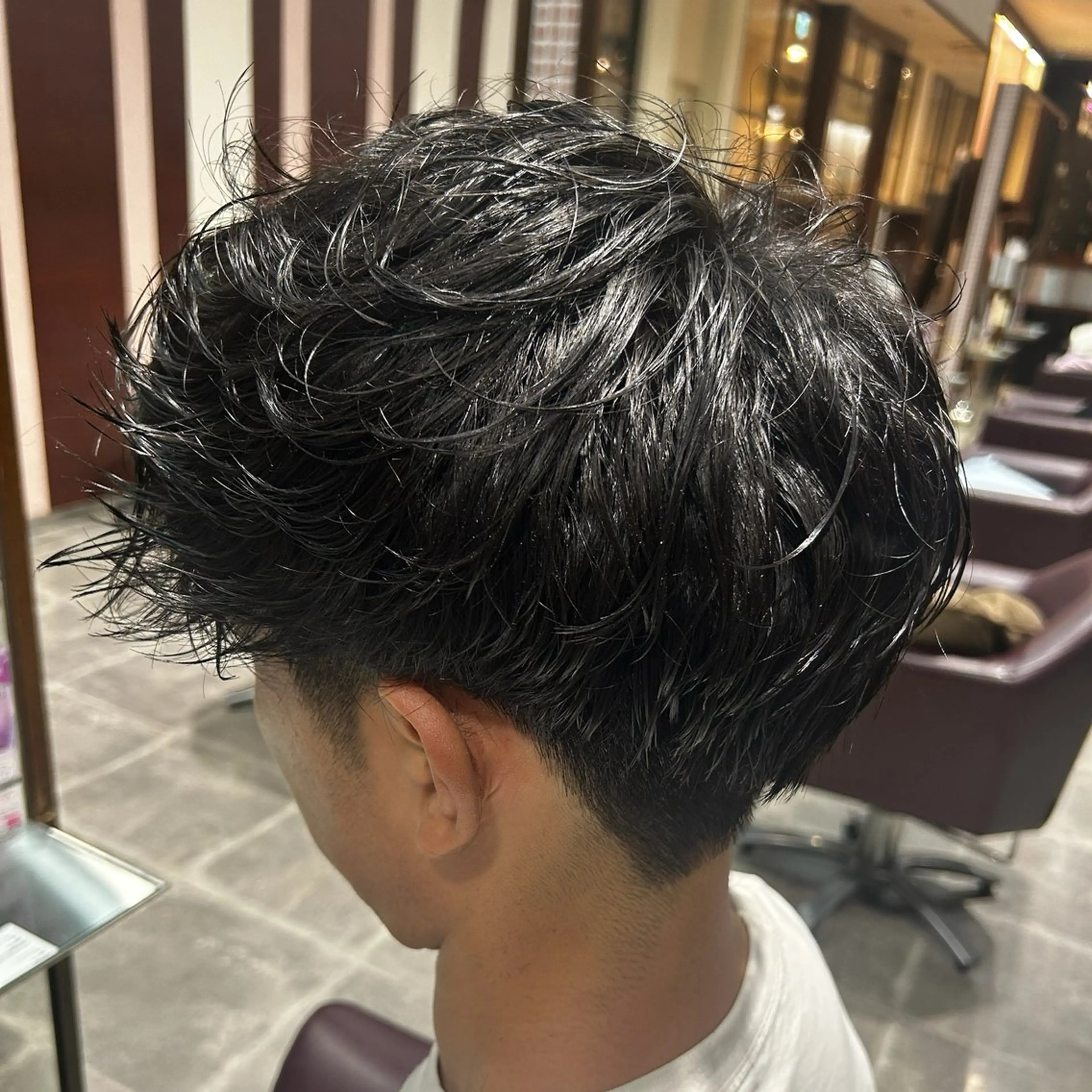 パーマ メンズ LaBless あべのキューズサロン所属・艶カラー/あいか💜 天王寺阿倍野のヘアスタイル