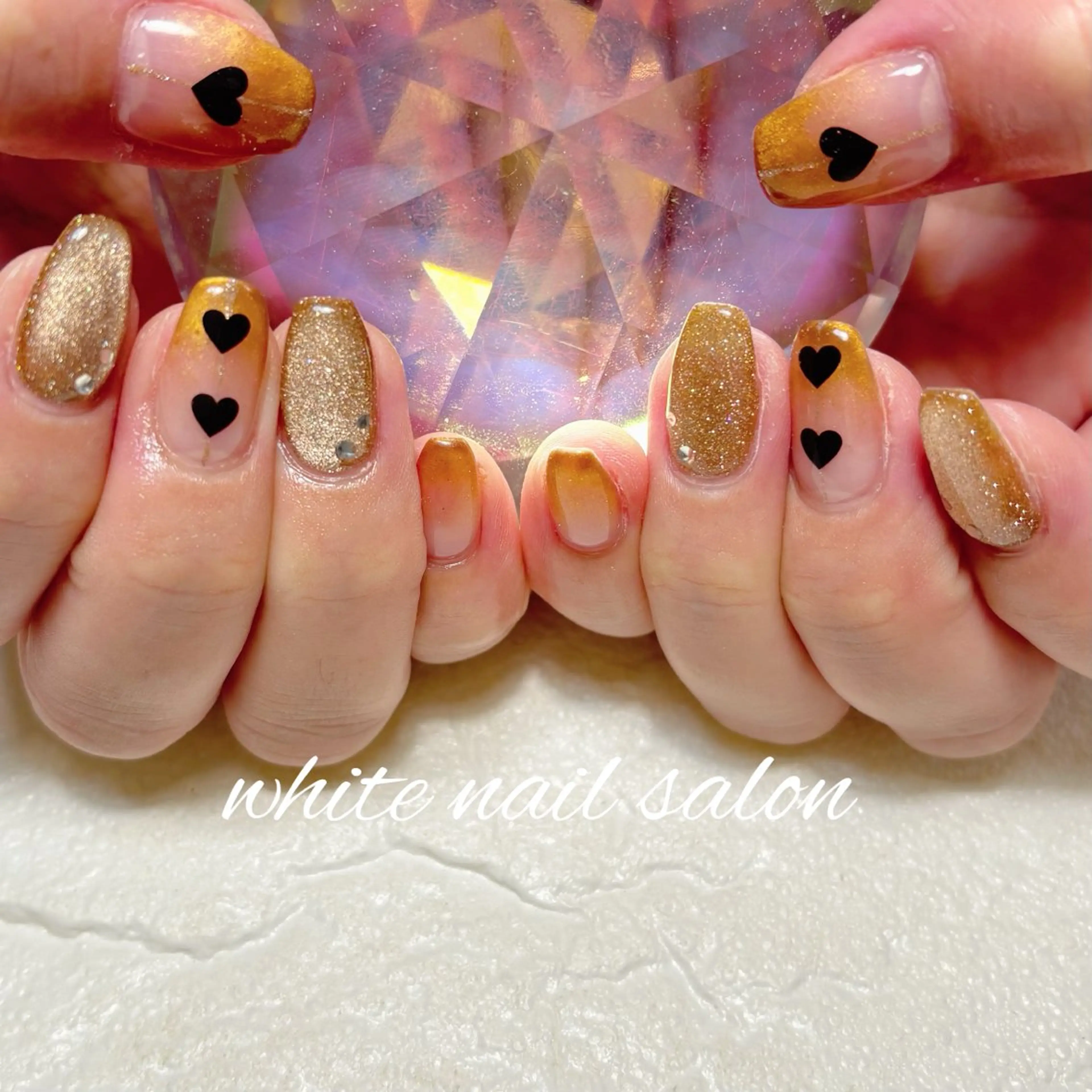 ネイル フットネイル ホワイト ハンドネイル white nail salonのネイルデザイン