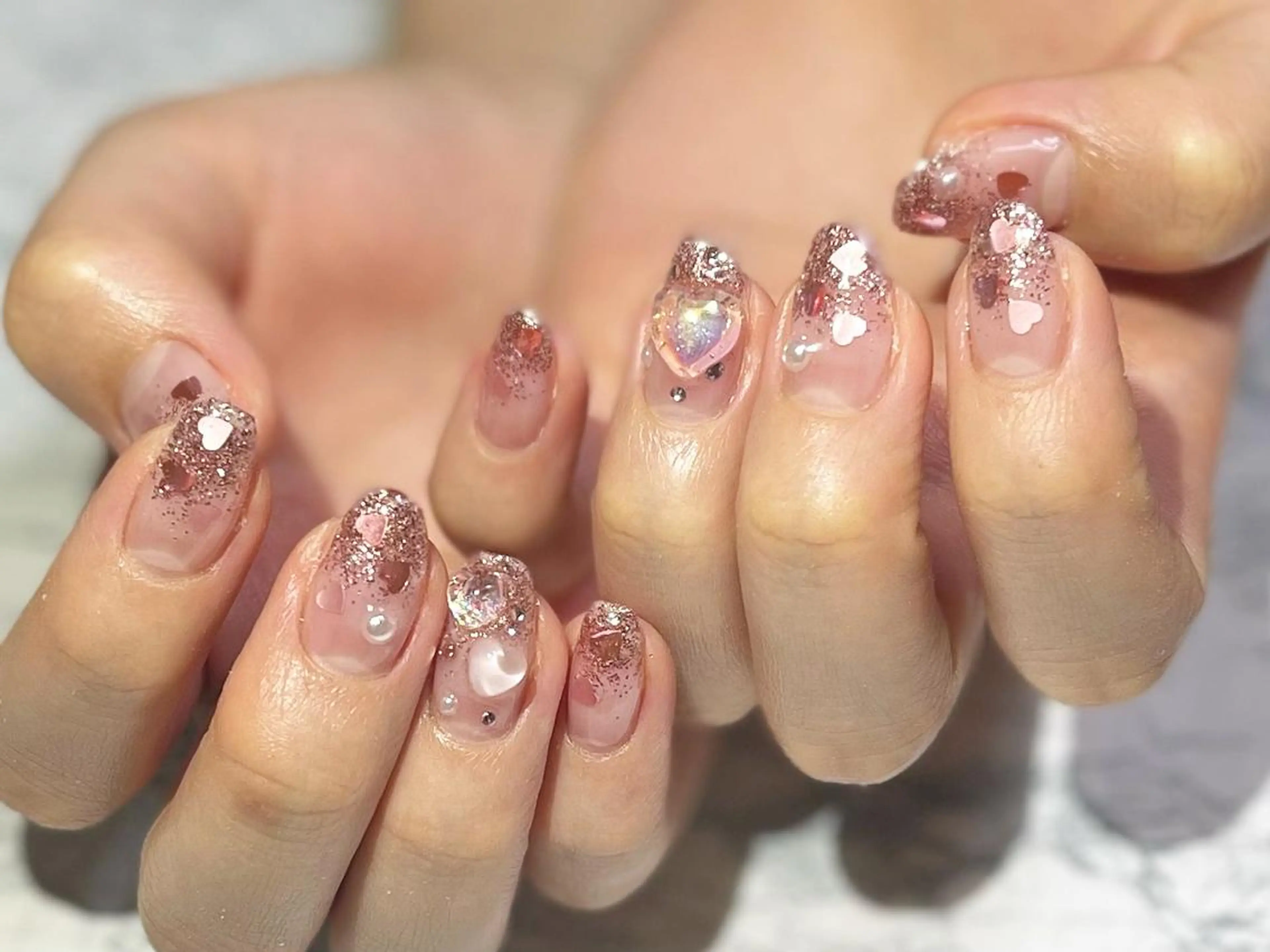 ネイル フットネイル ニュアンスネイル ピンク シンプルネイル 春ネイル ネイル フフラ所属・nail fufla ♡yamane♡のネイルデザイン