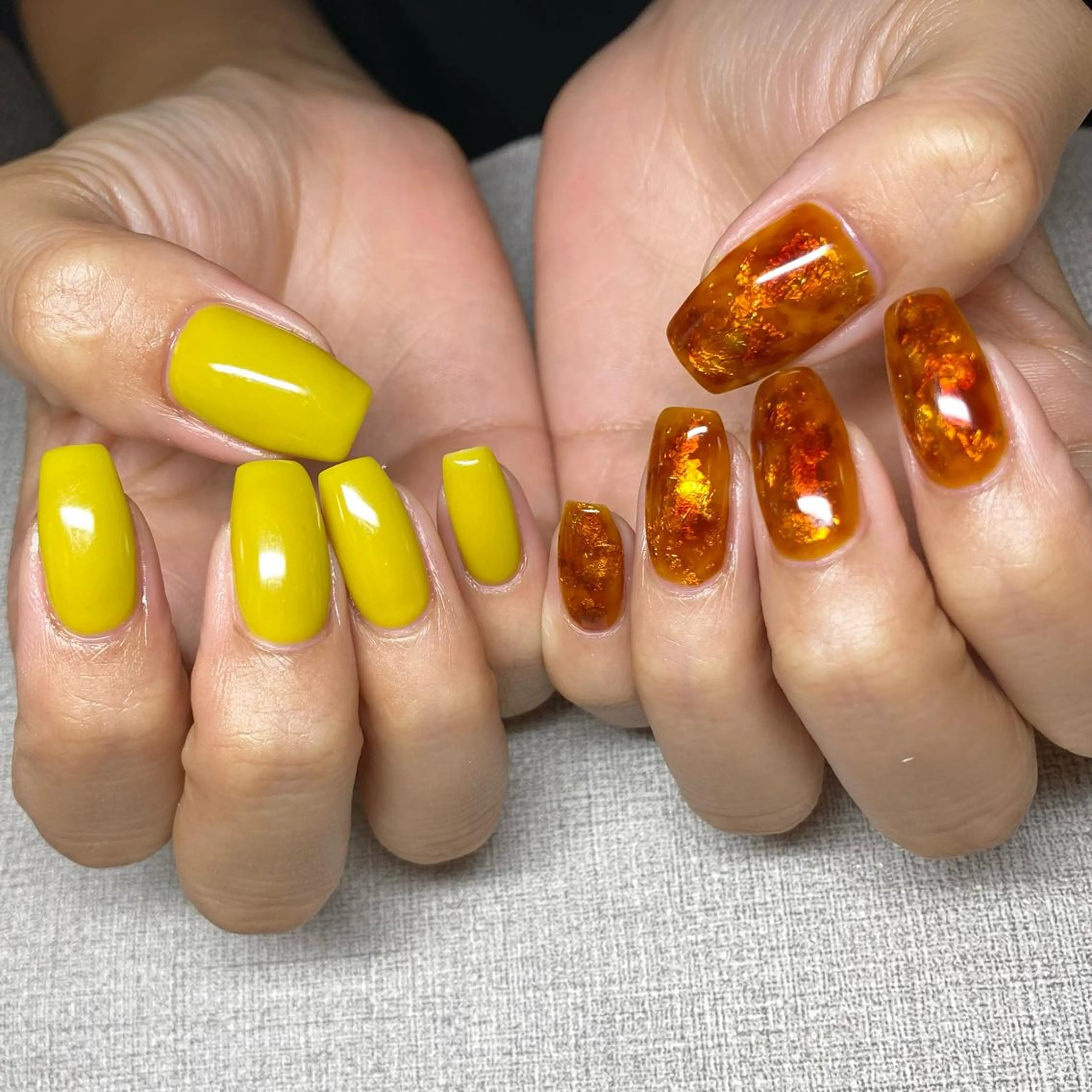 ネイル アートネイル ニュアンスネイル 冬ネイル ハンドネイル 山田 貴子のネイルデザイン