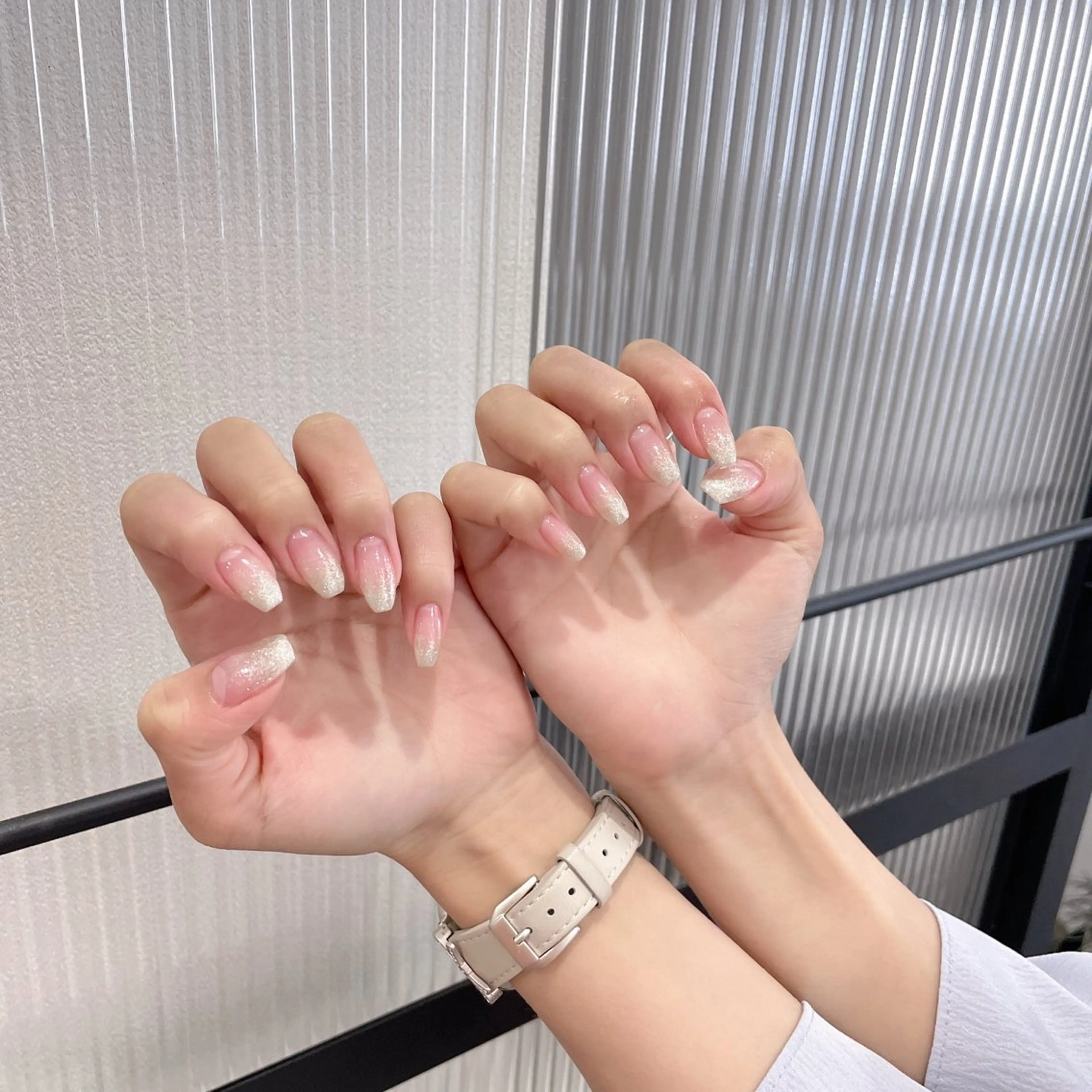 ネイル ラメ(グリッター) ラメグラデーション ハンドネイル M2 beauty Hoshinaのネイルデザイン