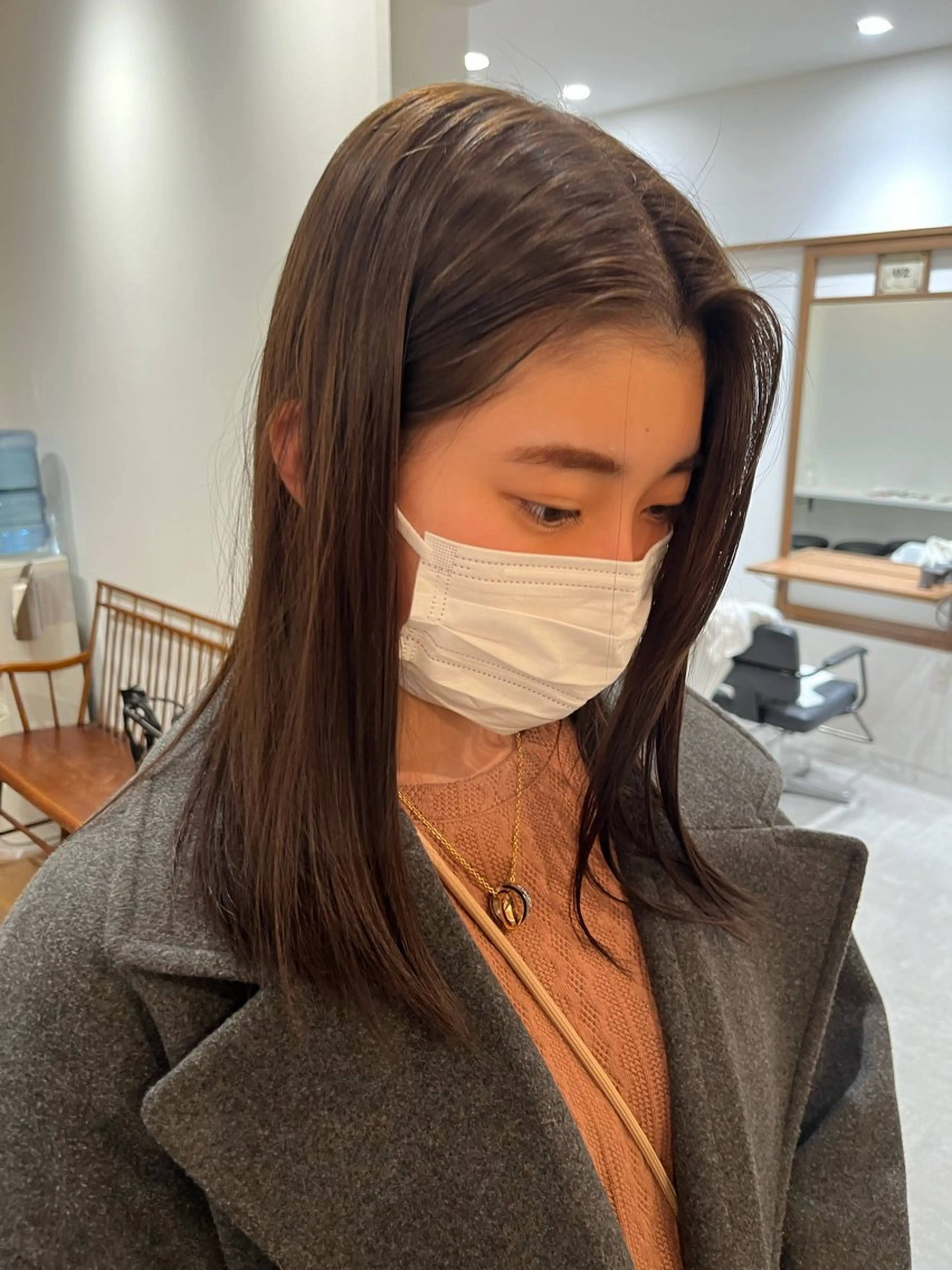 セミロング トリートメント ヘアカラー トリートメント 無料カットモデル‪✨ ✂️Nanami🌷のヘアスタイル