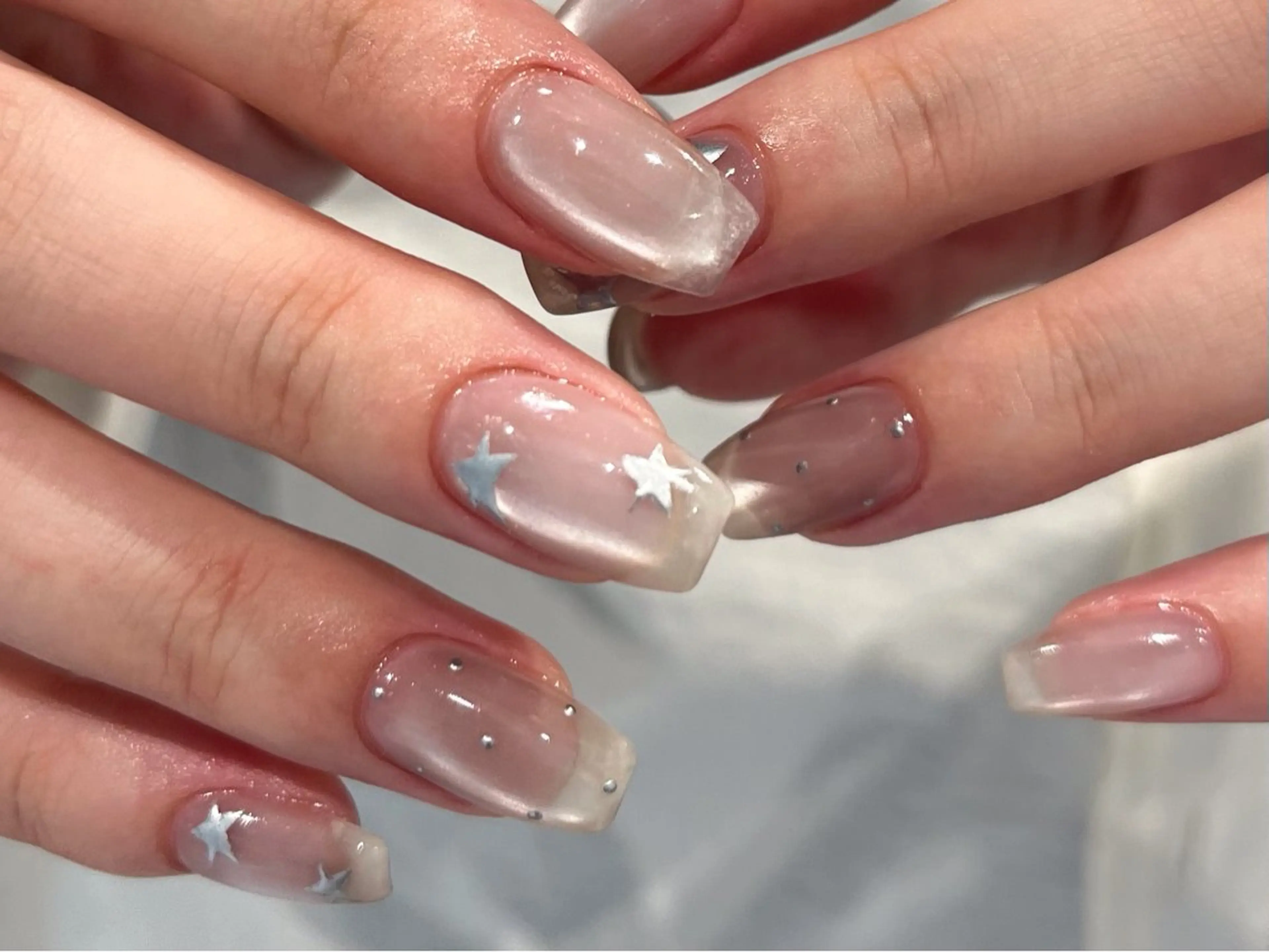 ネイル マグネットネイル ハンドネイル NORA nail UMEDA MAIのネイルデザイン