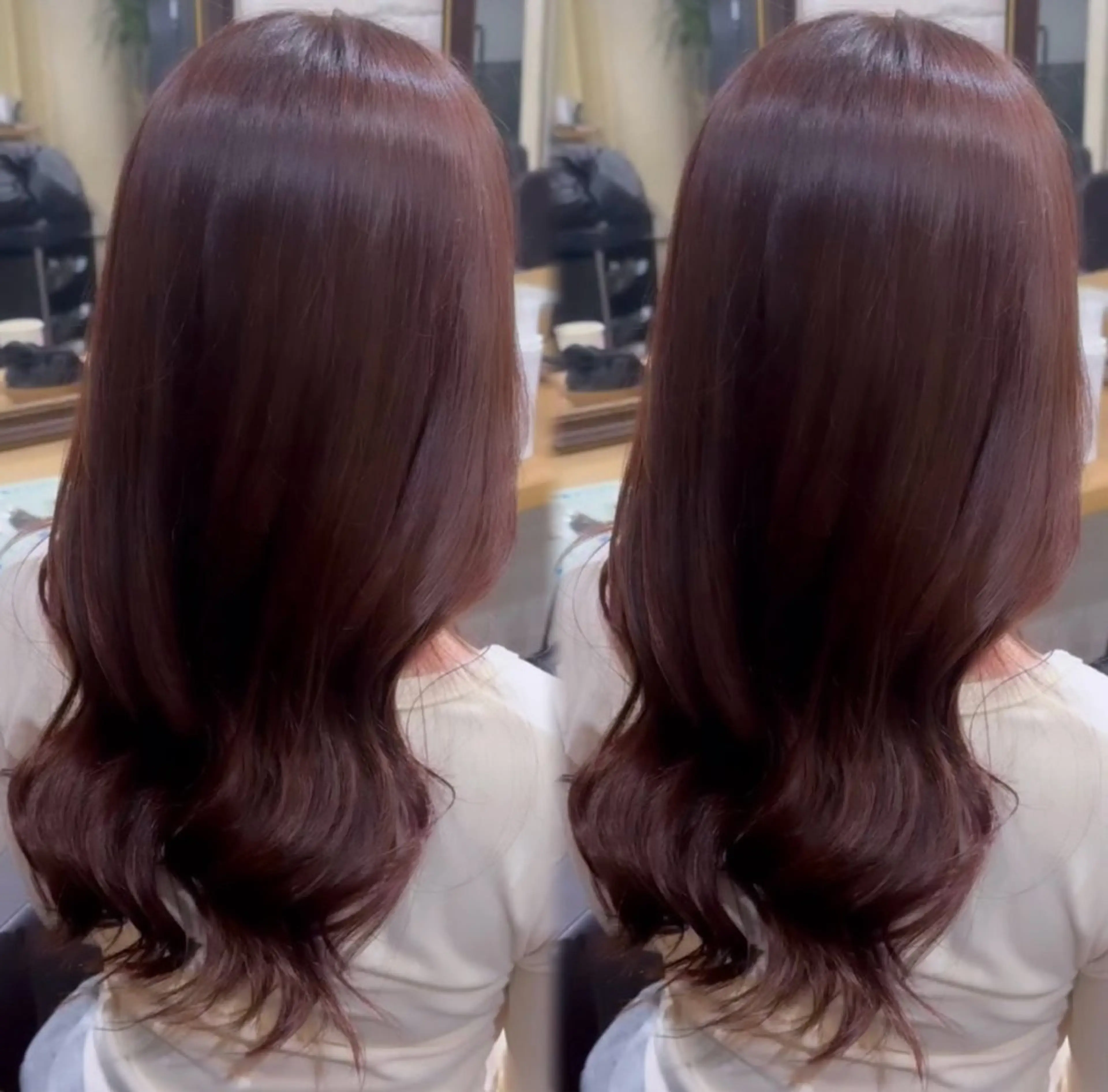 ロング カラー ヘアカラー ⠀ 流菜のヘアスタイル