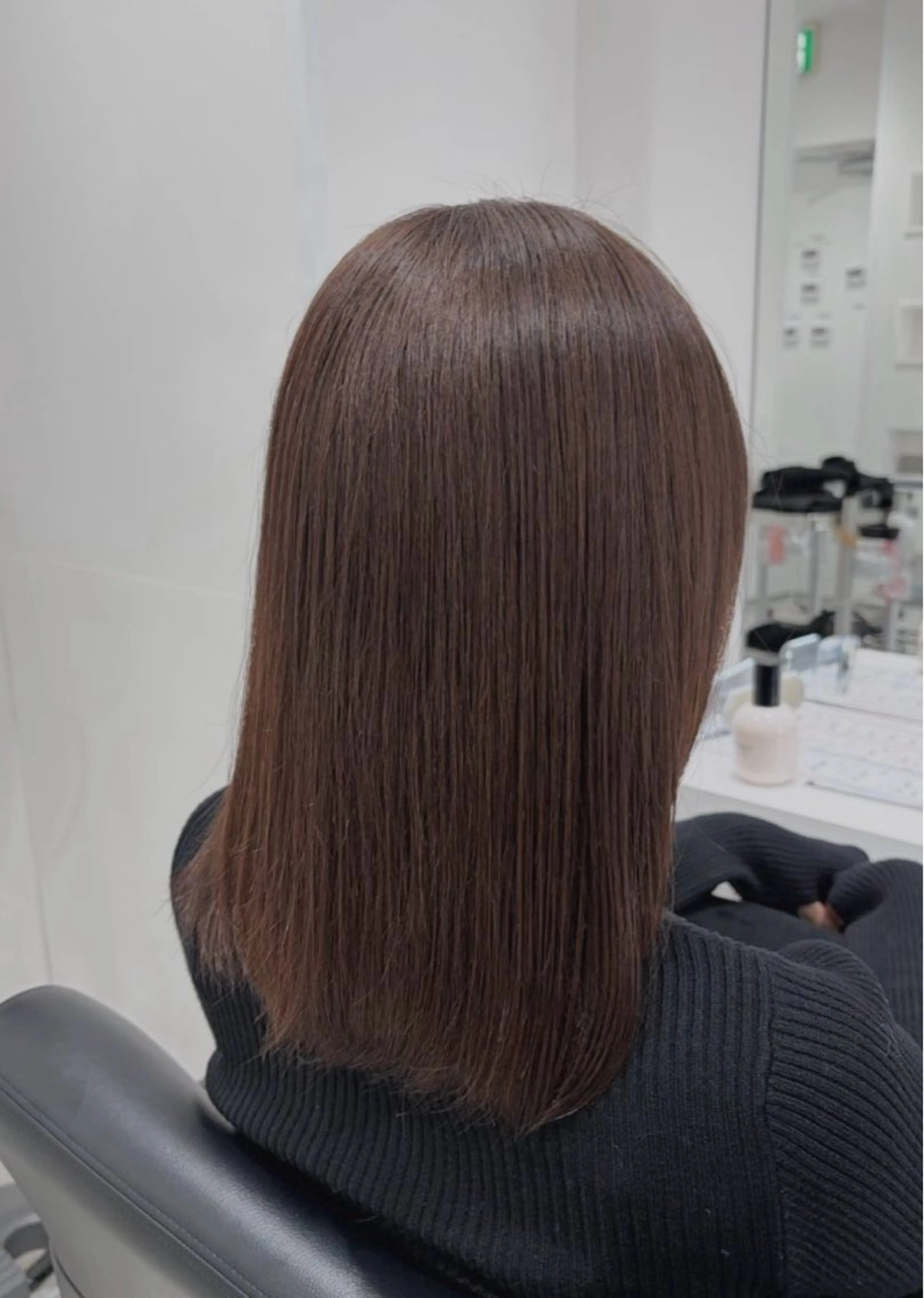 ミディアム カラー ヘアカラー トリートメント ヘアセット グレージュ/ベージュ /経堂/sana🌱のヘアスタイル