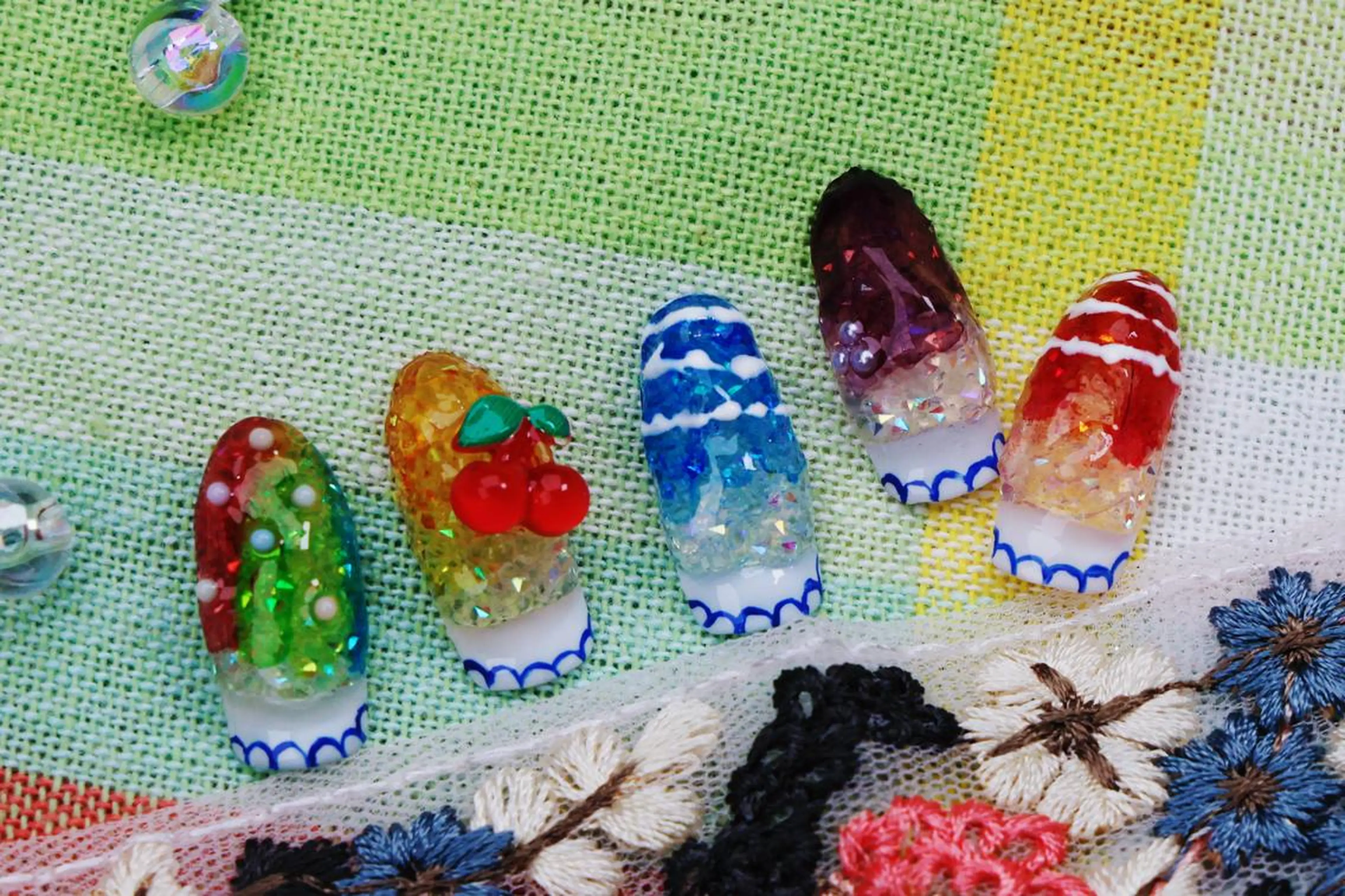 ネイル ハロウィン ロングネイル マグネットネイル スカルプネイル ネイルチップ ハンドネイル MSS みきのネイルデザイン