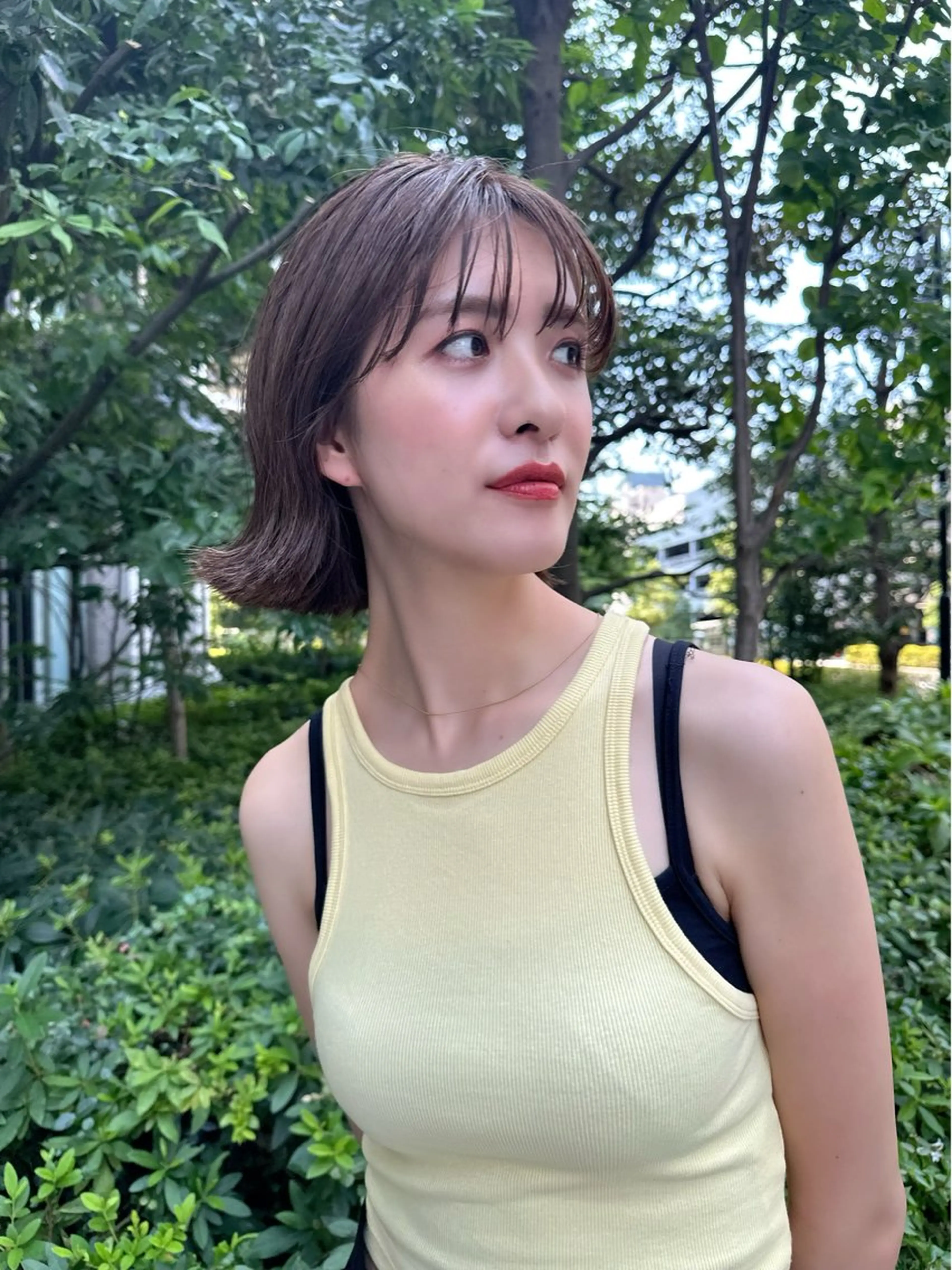 ショート カラー ボブ 外ハネヘア ✨似合わせカラー 阿部賢✨のヘアスタイル