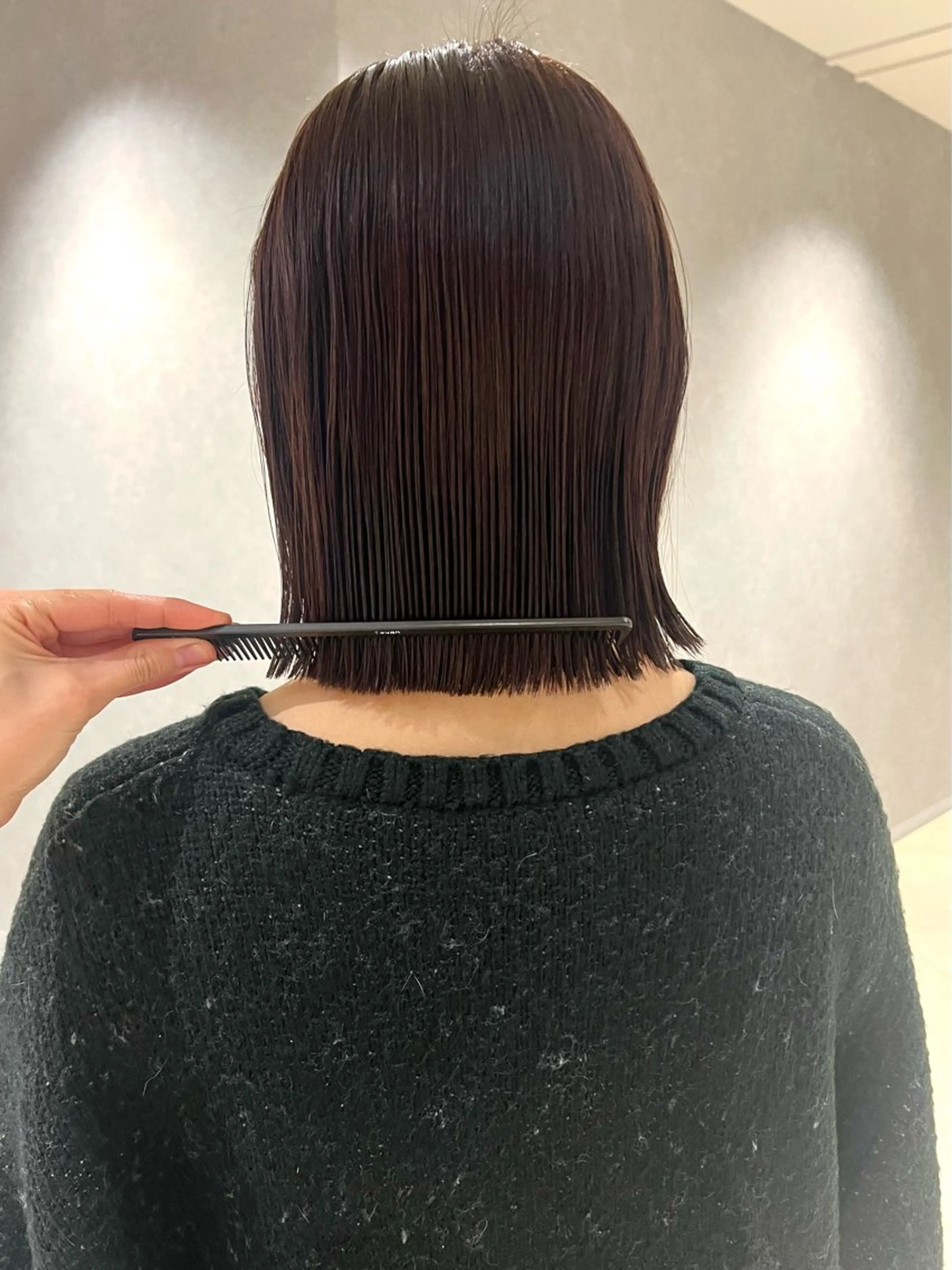 ショート ピンクブラウン ボブ カット ヘアカラー トリートメント しおり/パーマ/ newi町田のヘアスタイル