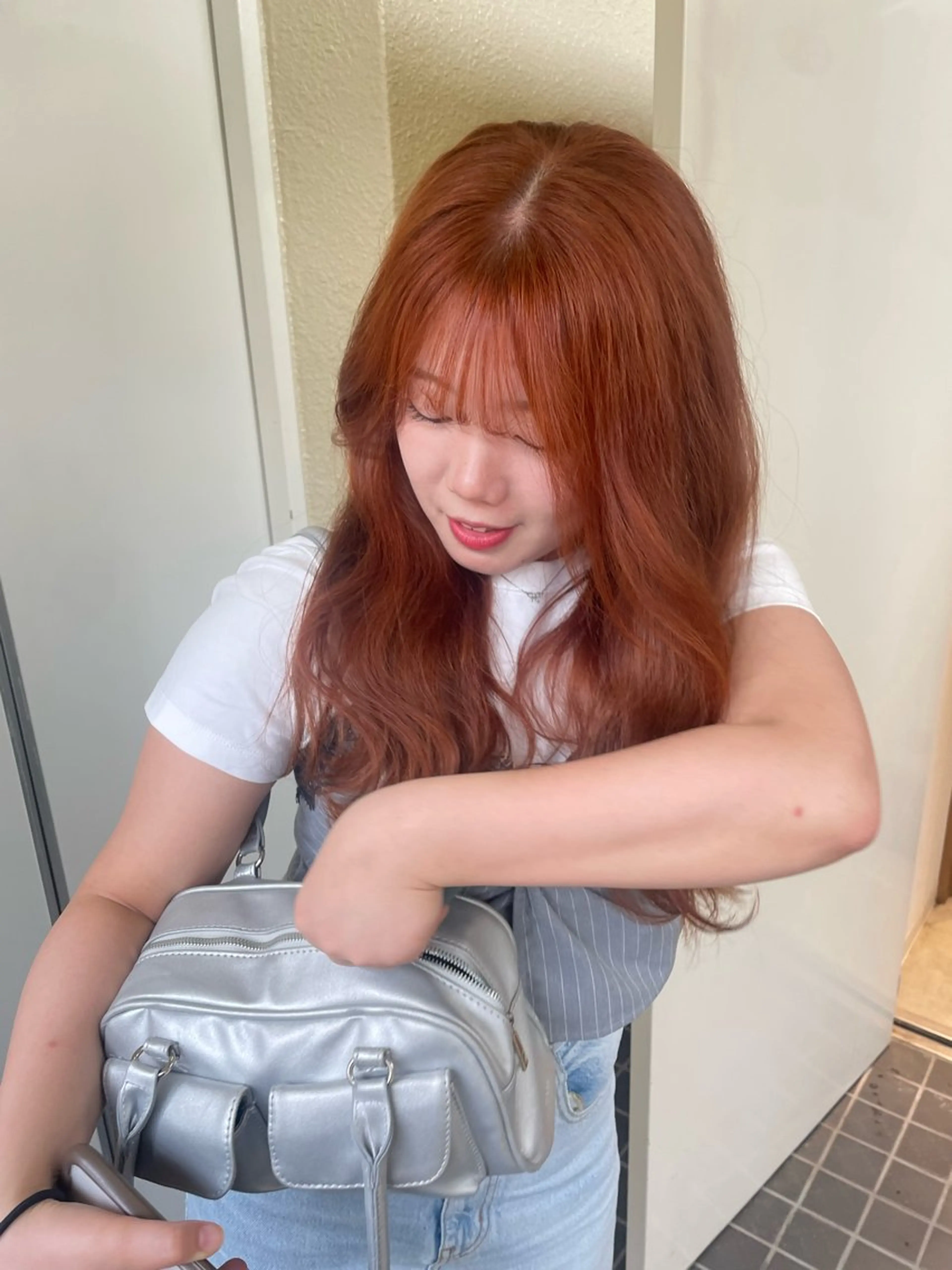 ロング カラー ヘアカラー トリートメント mei|顔まわり ×透明感カラーのヘアスタイル