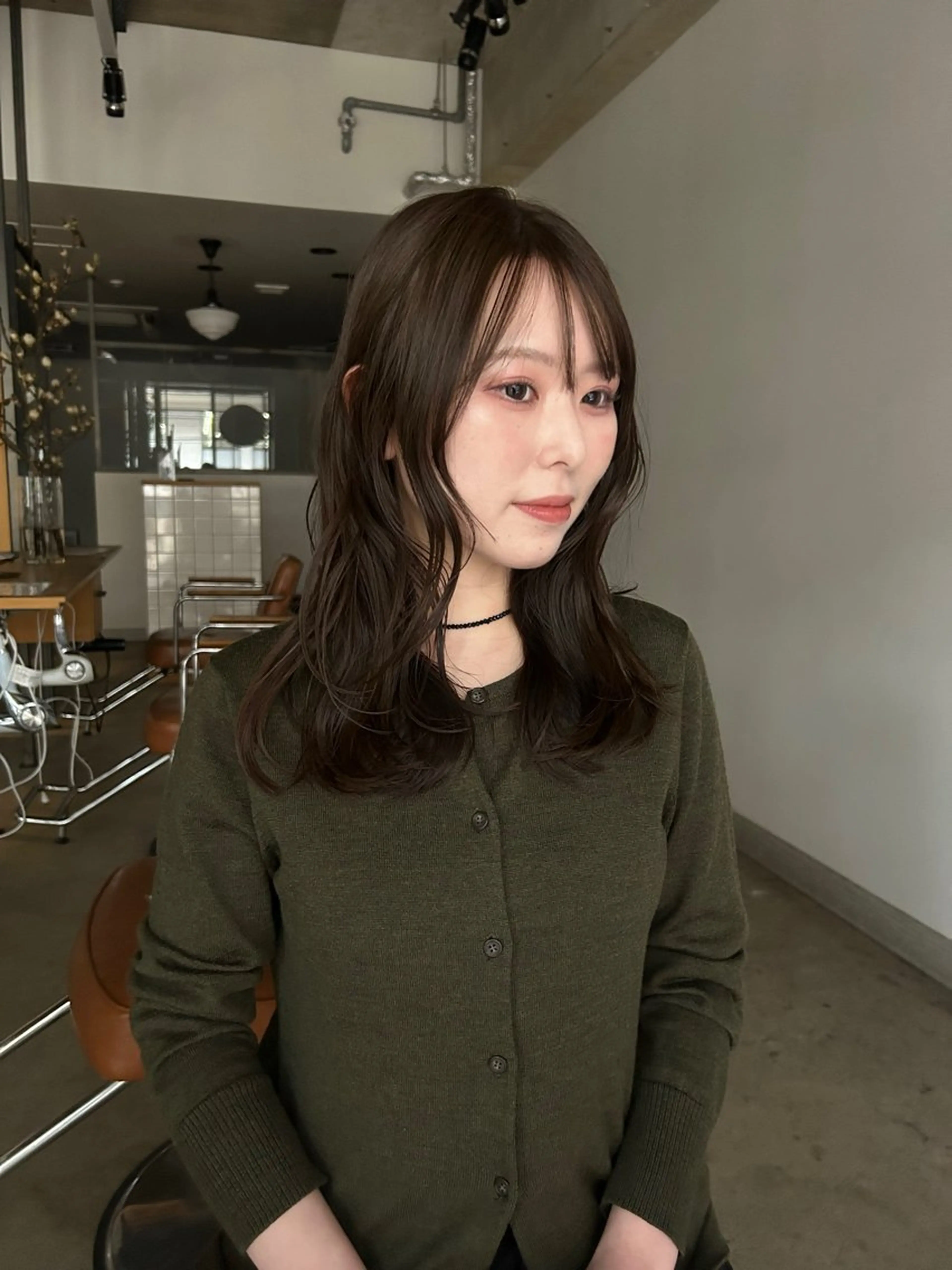 ロング カラー カット ヘアカラー トリートメント 透明感カラー レイヤーカット りなのヘアスタイル