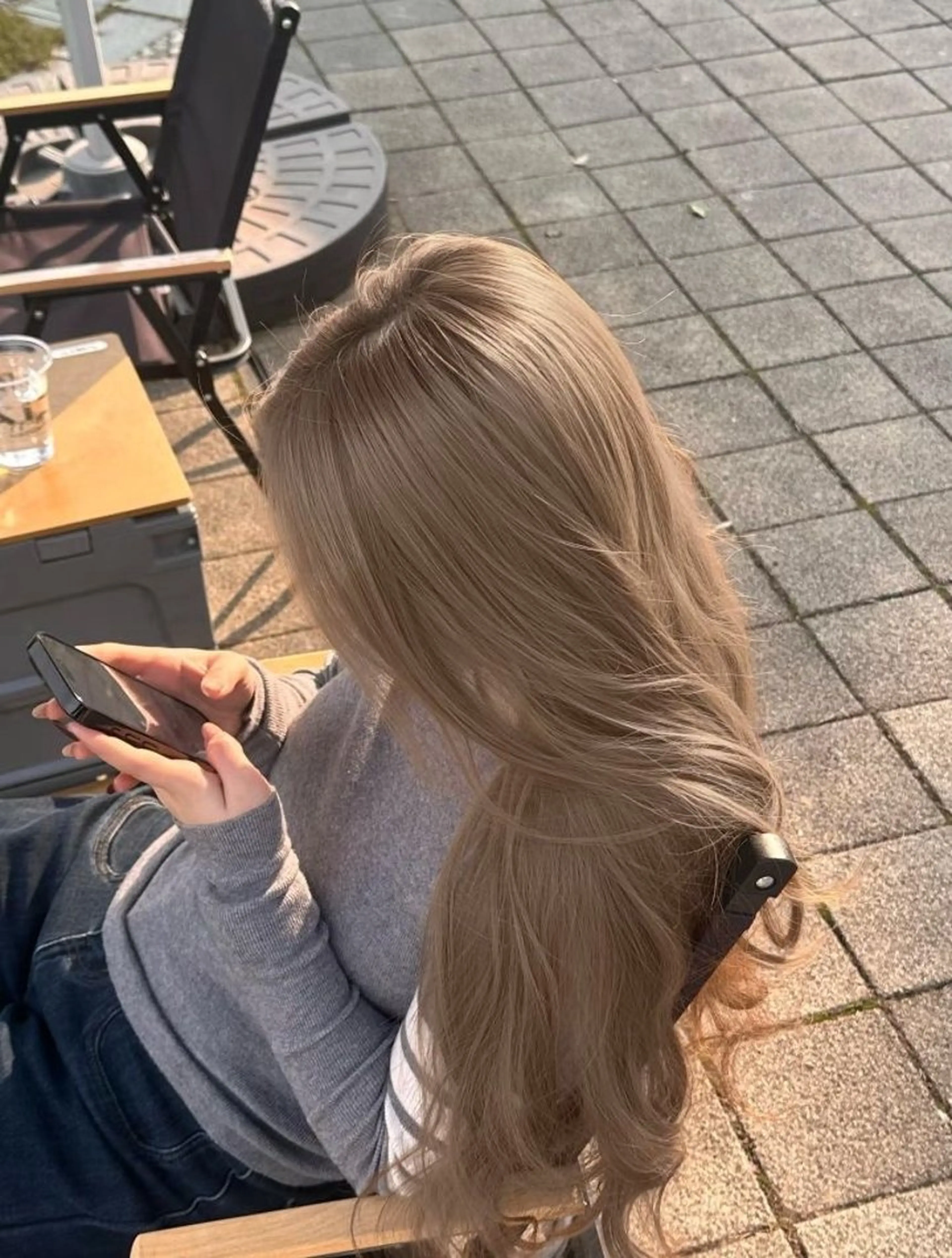 カラー ヘアカラー 🩶透明感ブリーチ カラー🩶 maoのヘアスタイル