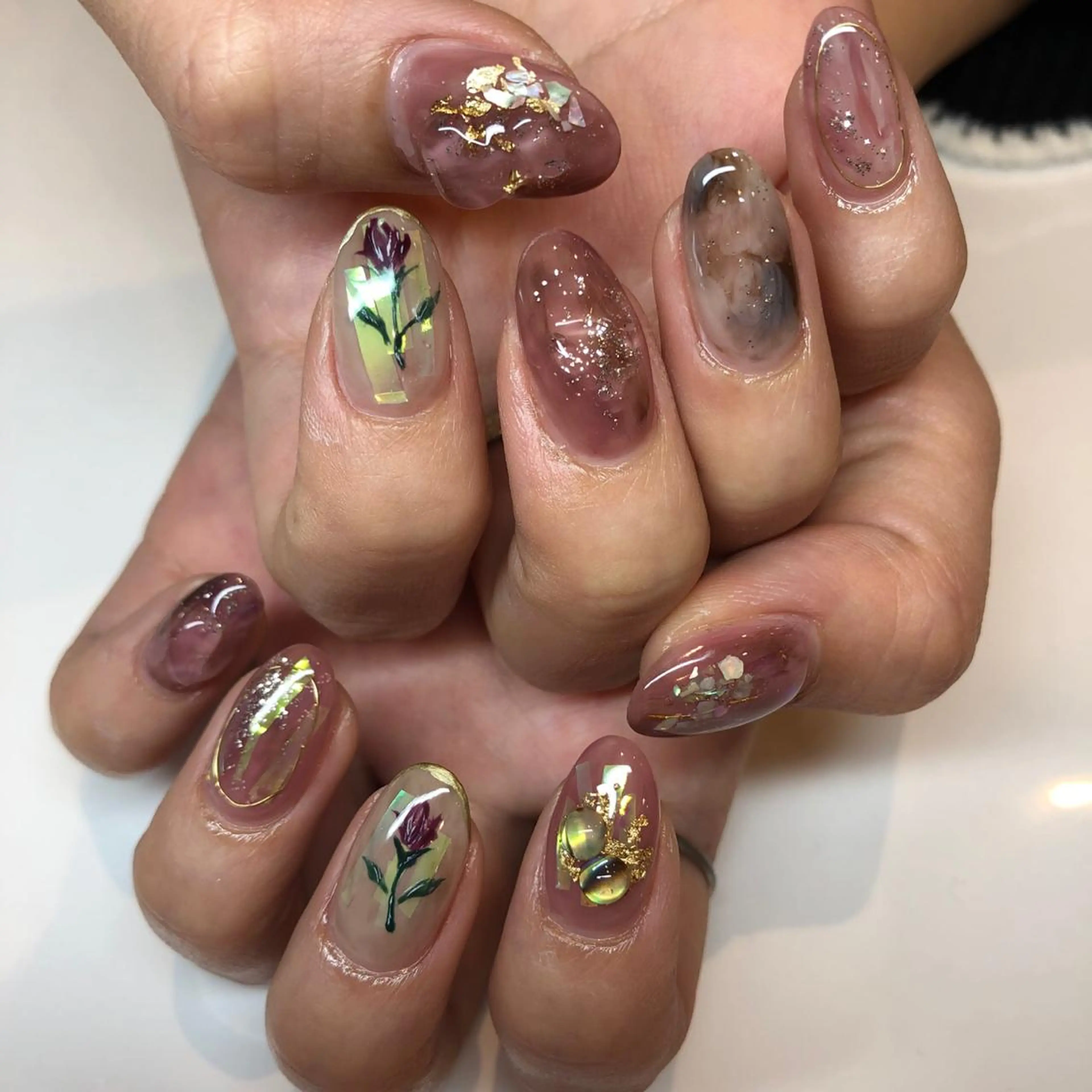 ネイル ニュアンスネイル 鶴田୨ৎmaison de NALIのネイルデザイン