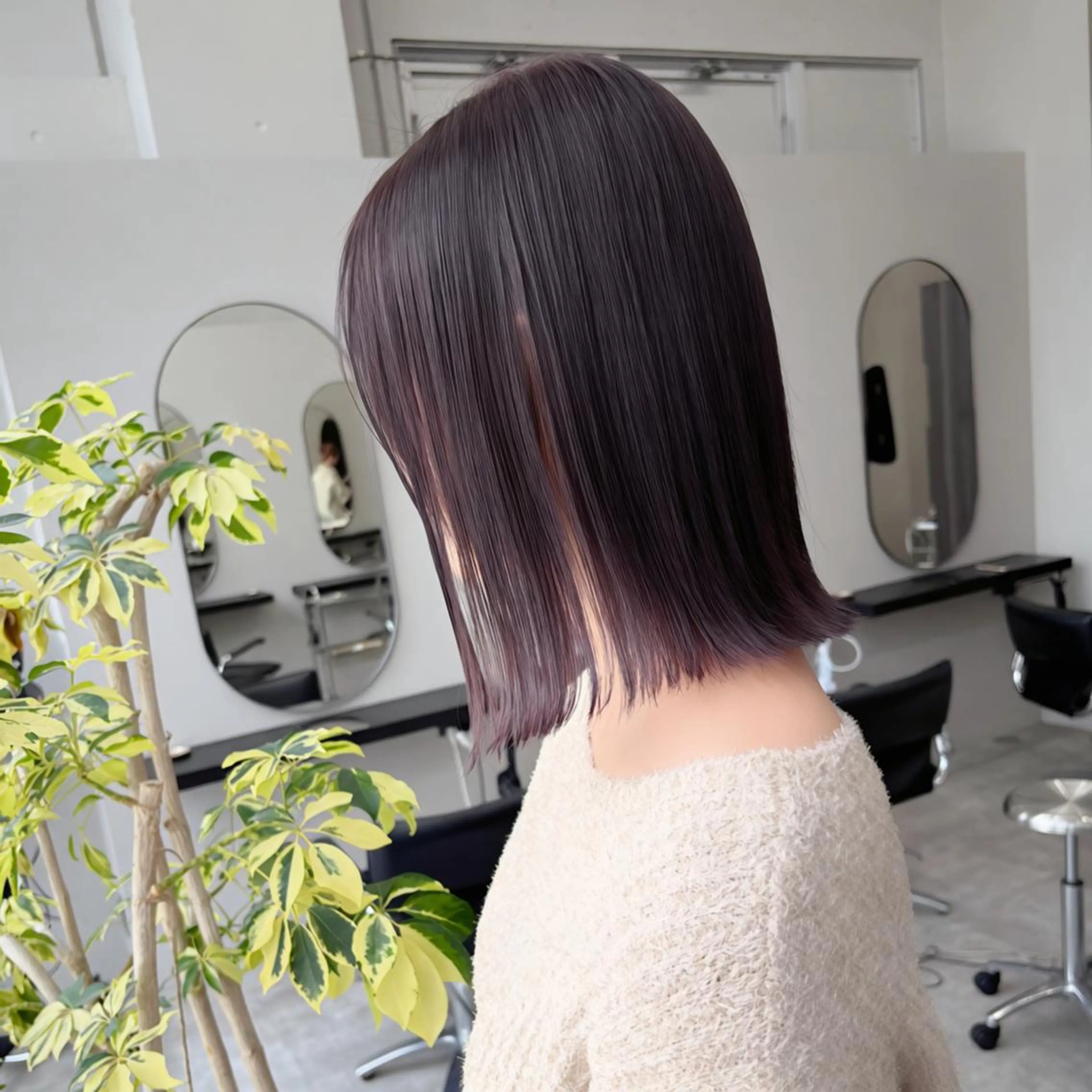 カラー ミディアム 透明感カラー グレージュ ラベンダーカラー ラベンダーグレージュ ラベンダーグレー 透明感🪽艶カラー☆ トレンドヘア✨のヘアスタイル