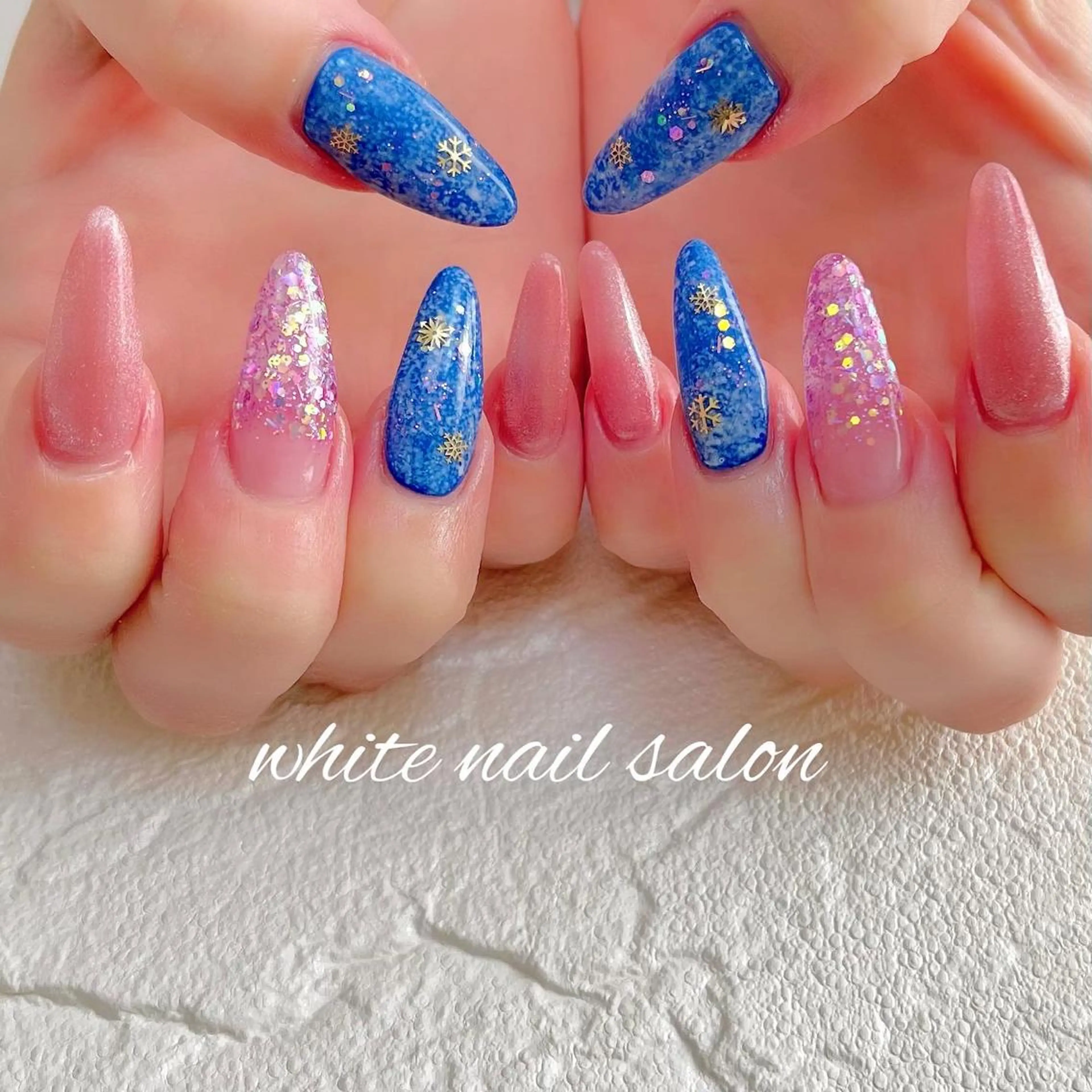 ネイル 長さ出し フットネイル ジェルネイル ハードジェル ラメ(グリッター) ハンドネイル white nail salonのネイルデザイン