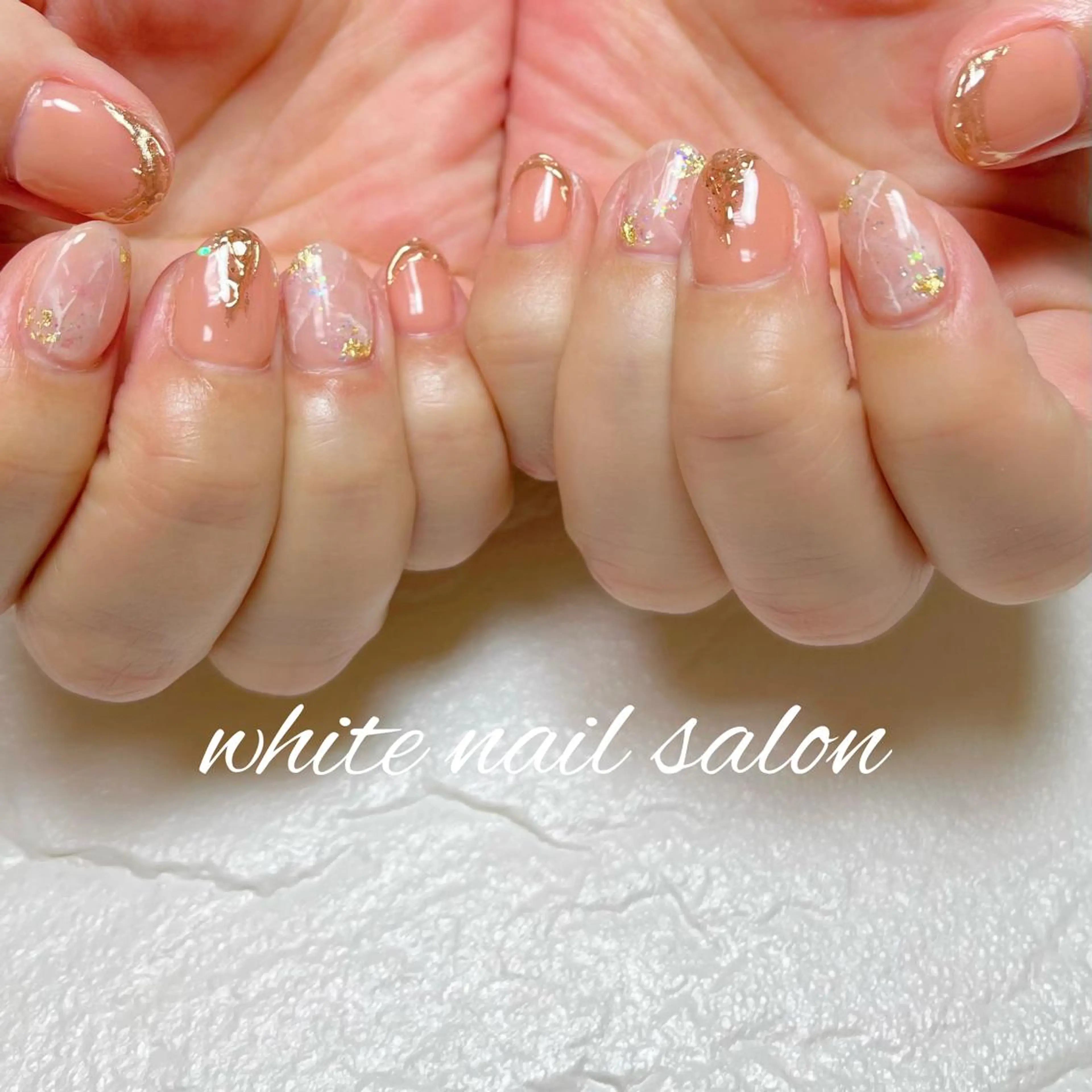 ネイル フットネイル ジェルネイル ハードジェル ラメ(グリッター) 持ち込み ハンドネイル white nail salonのネイルデザイン