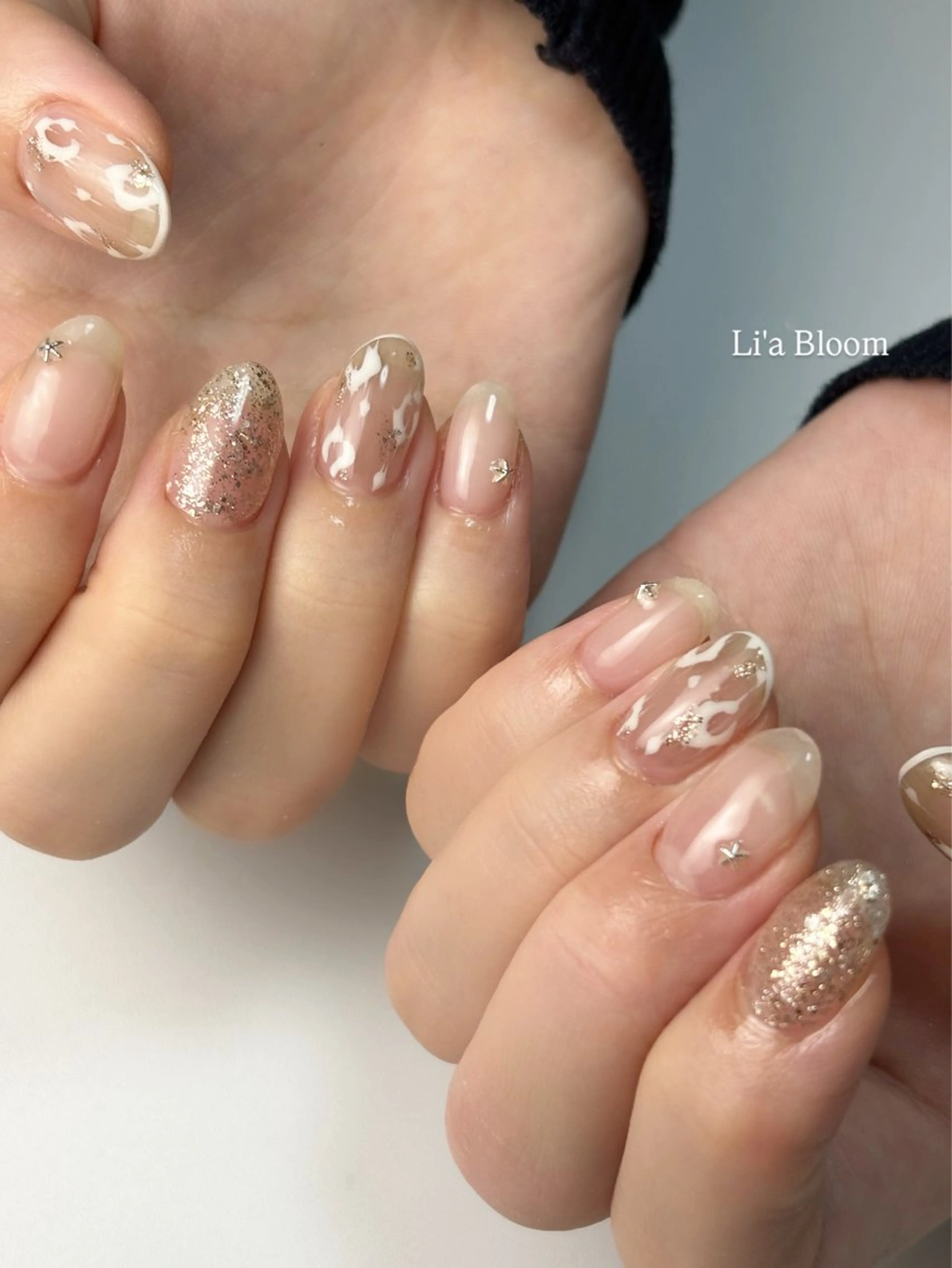 ネイル ハンドネイル Li'a Bloom所属・🦋🤍 madoka🤍のネイルデザイン