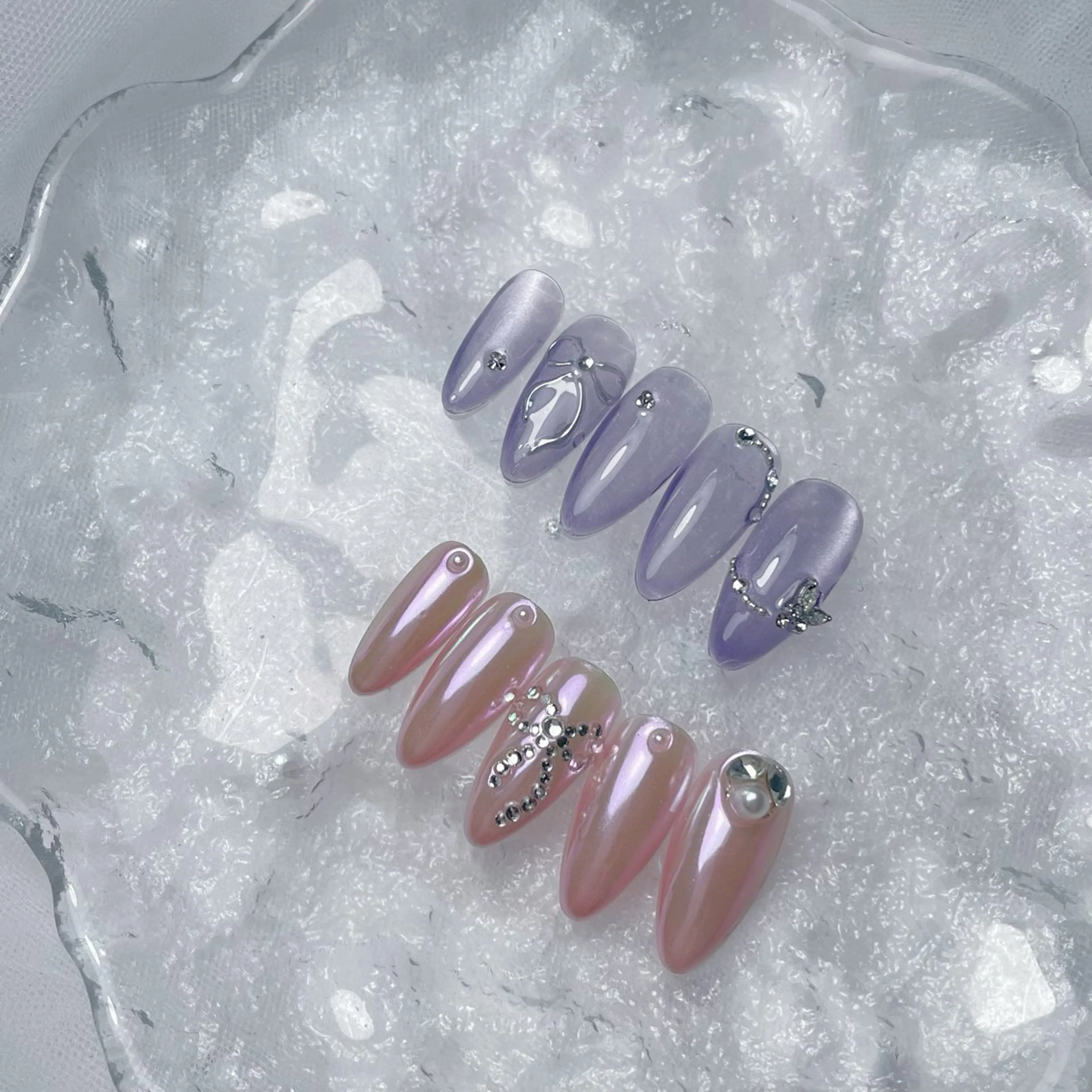 ネイル 長さ出し ジェルネイル 韓国ネイル マグネットネイル 持ち込み ハンドネイル RE SALONのネイルデザイン