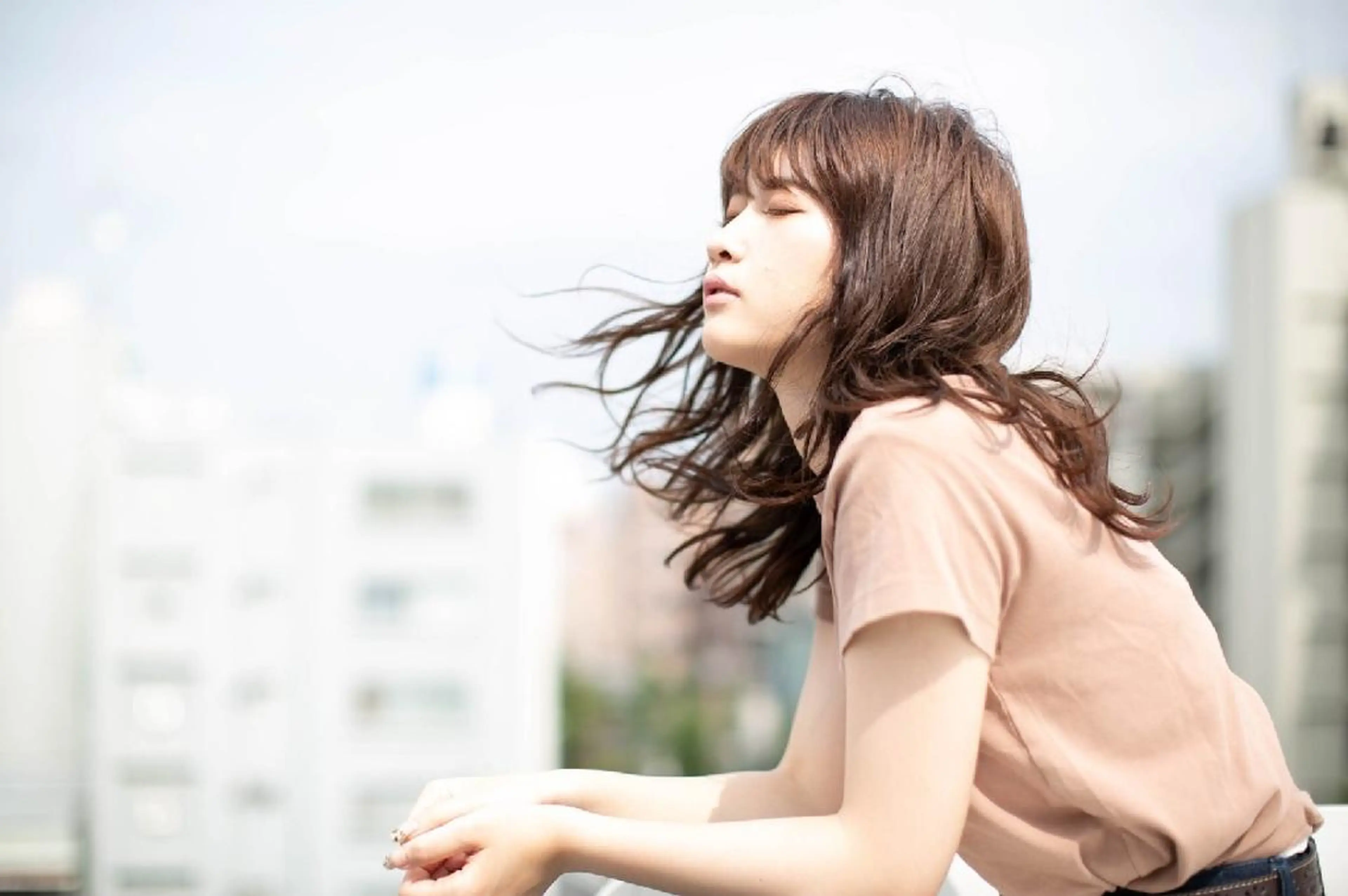 ロング カラー パーマ 上田 恵里のヘアスタイル