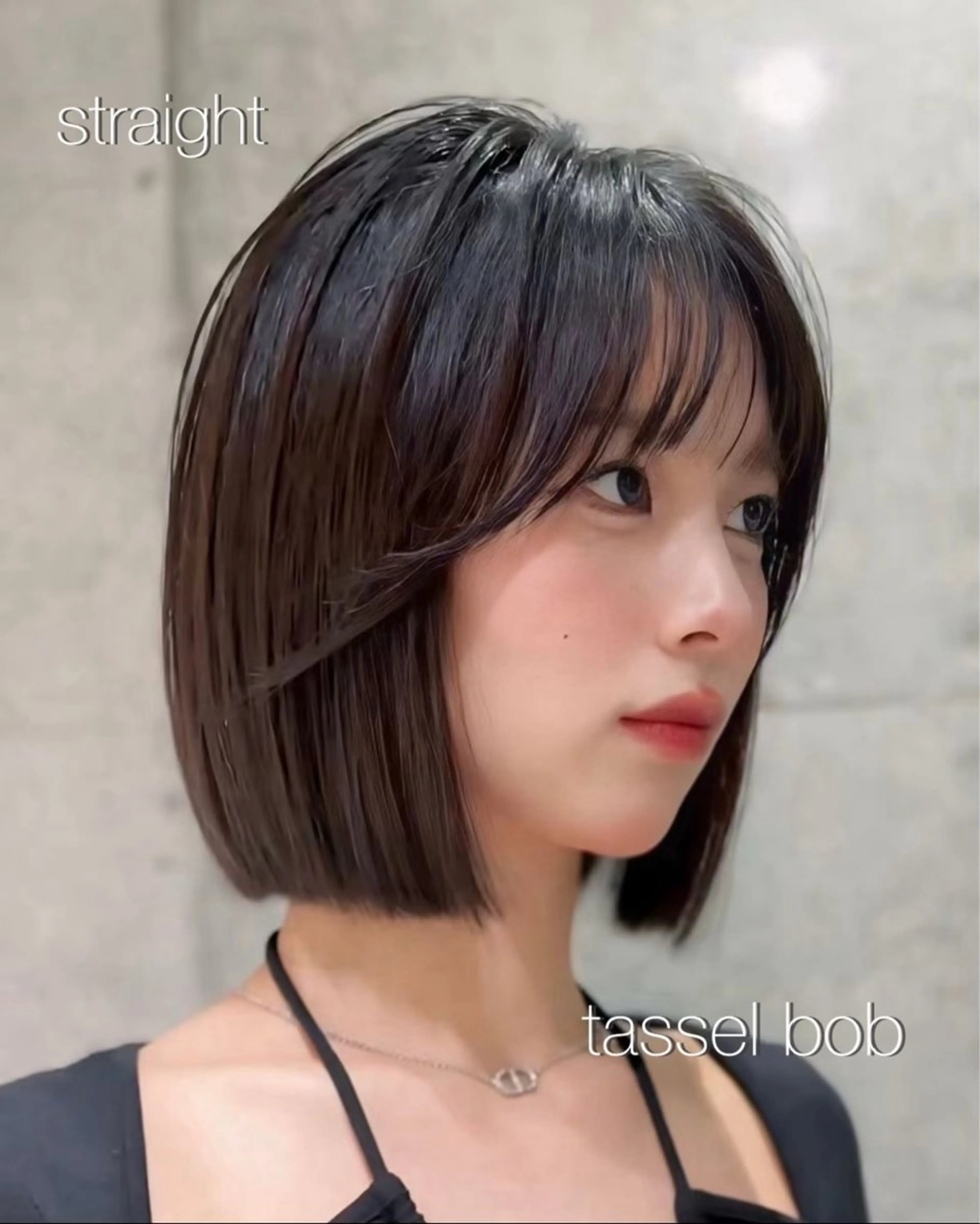 ミディアム 縮毛矯正 トリートメント けいし🐬ボブ 美髪縮毛矯正のヘアスタイル