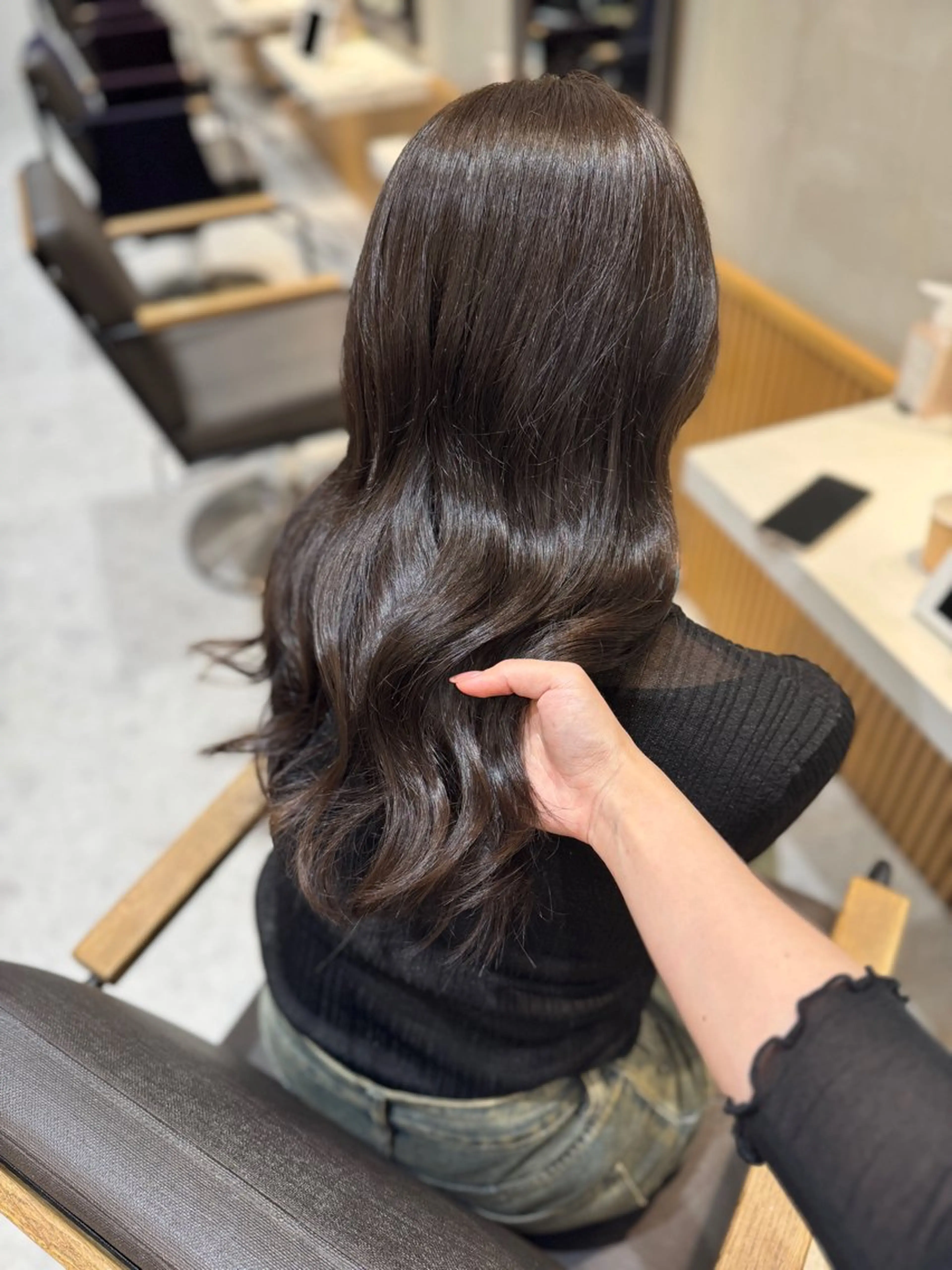 セミロング ブリーチなしWカラー ヘアセット🎀はるかのヘアスタイル