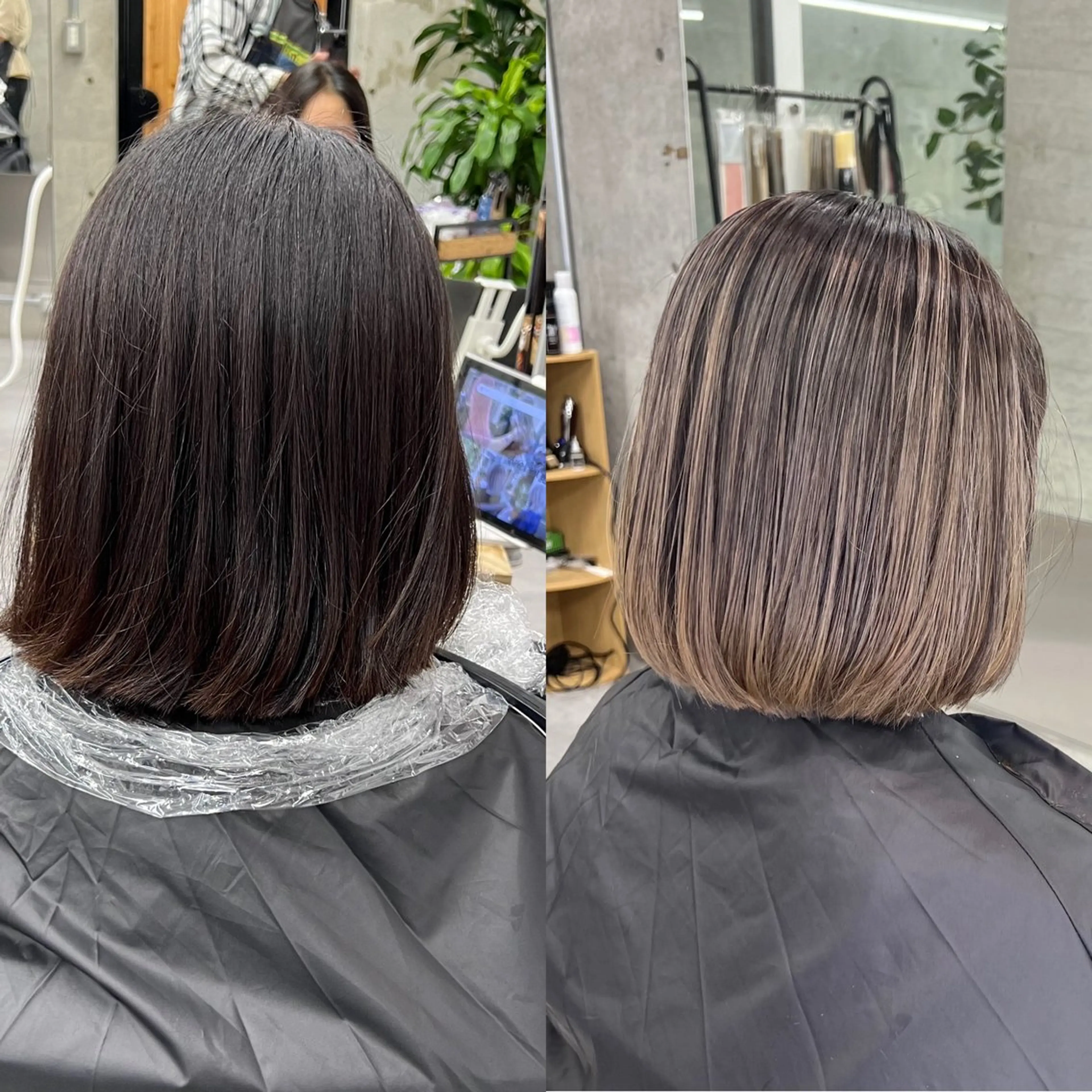 ショート カラー バレイヤージュ ブリーチ レイヤーカット ヘアカラー トリートメント 艶髪✨ブリーチ職人 井手正康のヘアスタイル