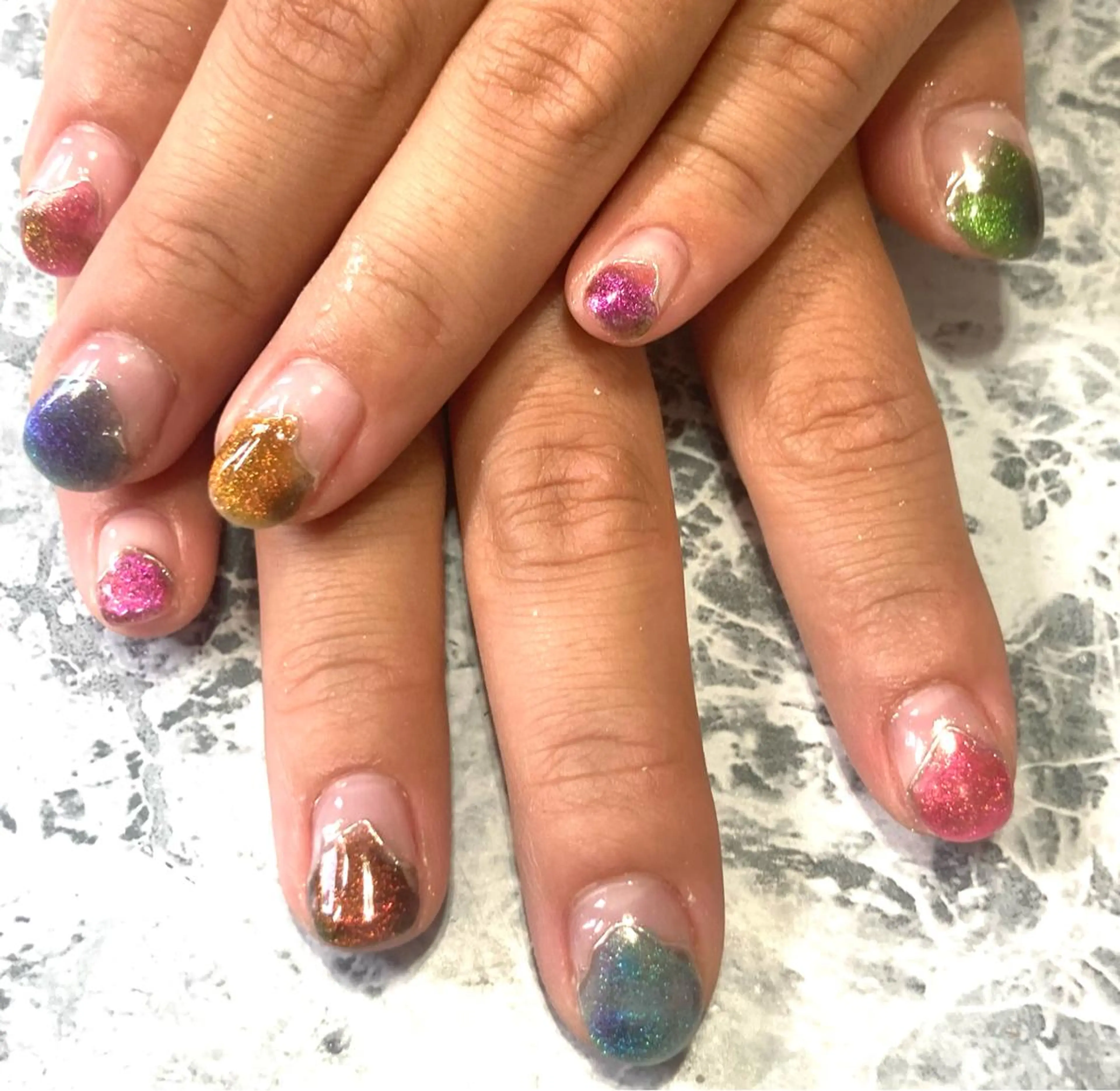 ネイル マグネットネイル ニュアンスネイル ネイルケアサロン Campanulaのネイルデザイン