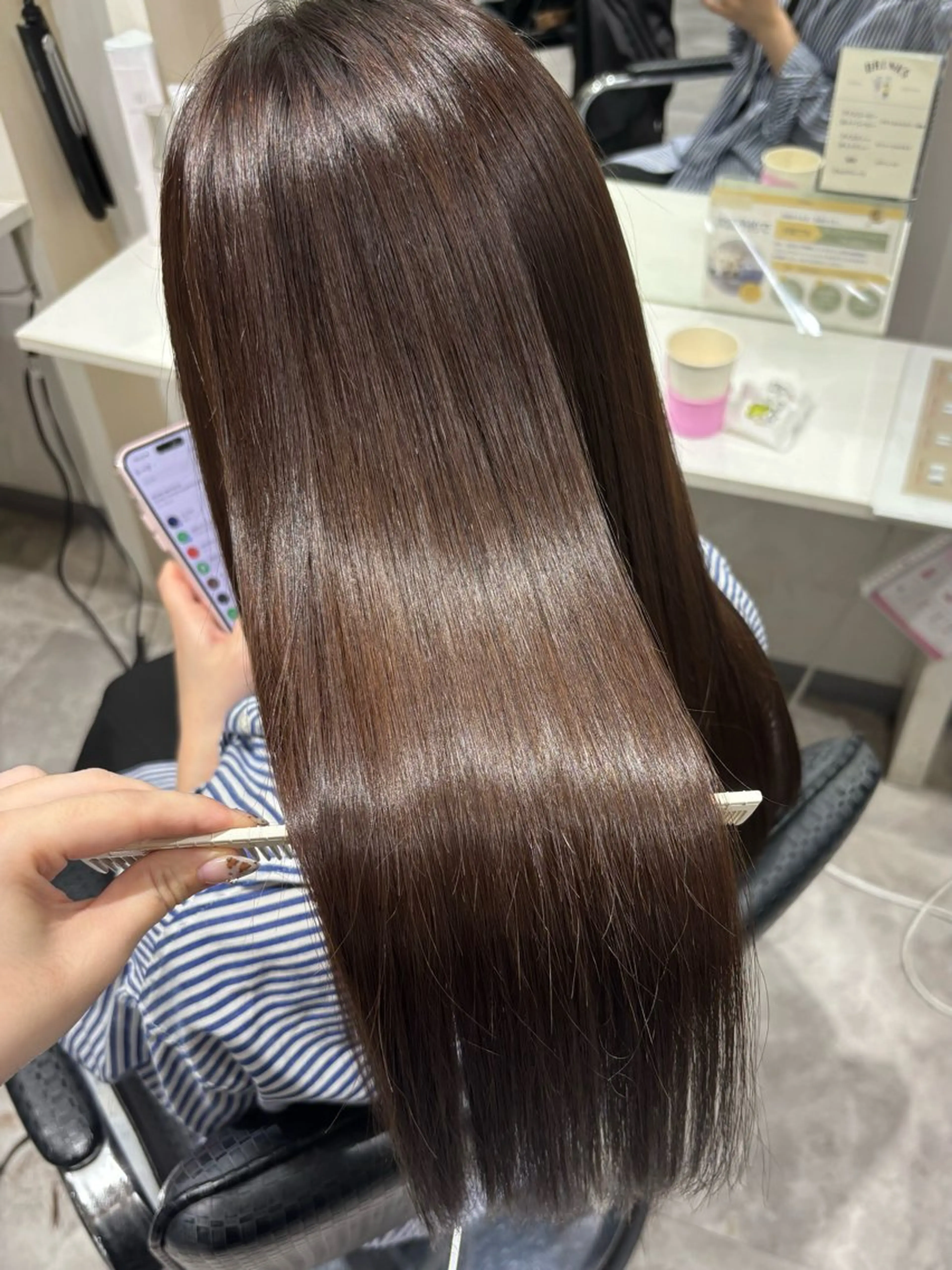 ロング カラー カット ヘアカラー トリートメント mm所属・mm‪ ♡ yukaのヘアスタイル