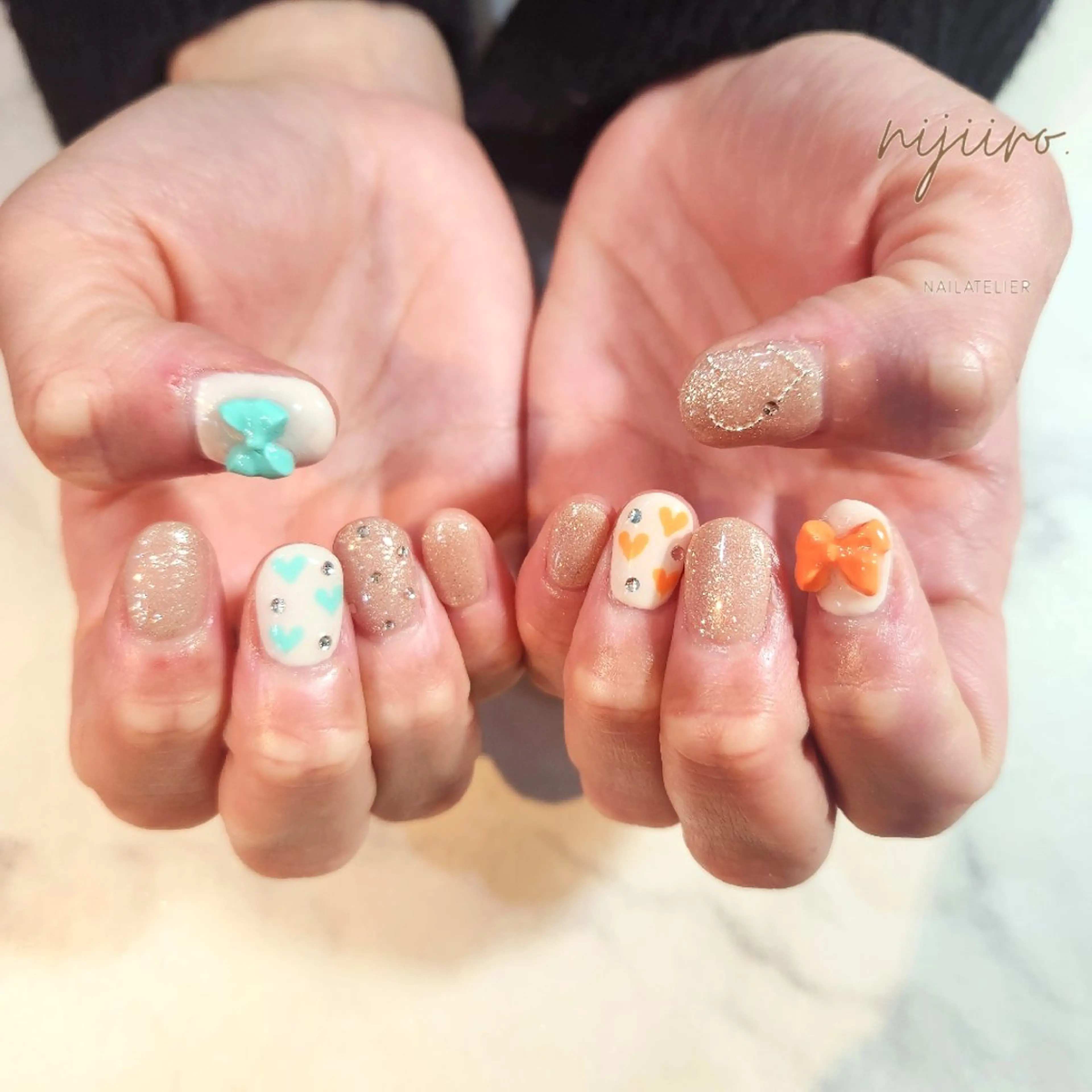 ネイル ハンドネイル nailatelier nijiiro.所属・nijiiro🌈 サトウのネイルデザイン