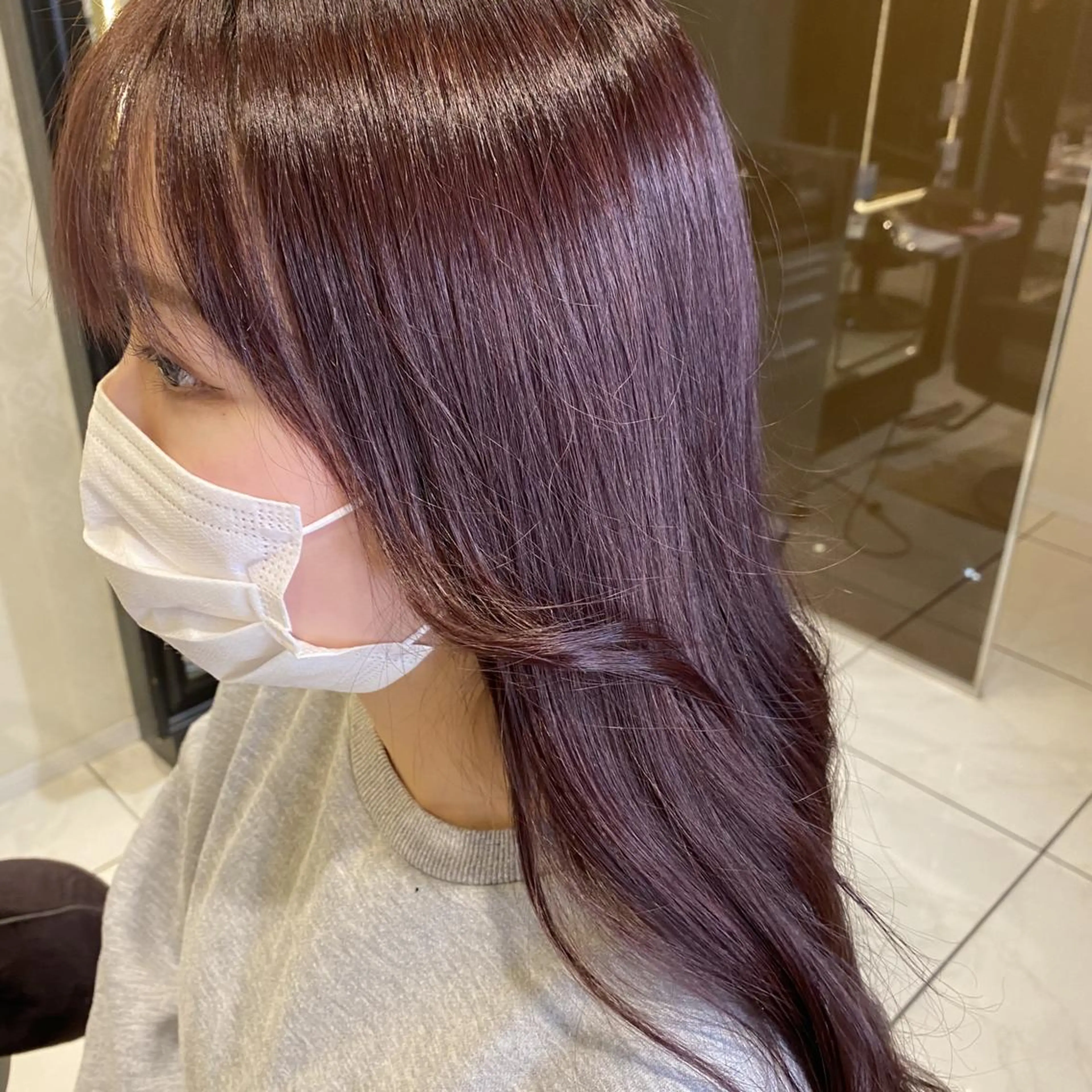 ロング カラー カット ヘアカラー 髪質改善 ブリーチ fiti横須賀中央のヘアスタイル