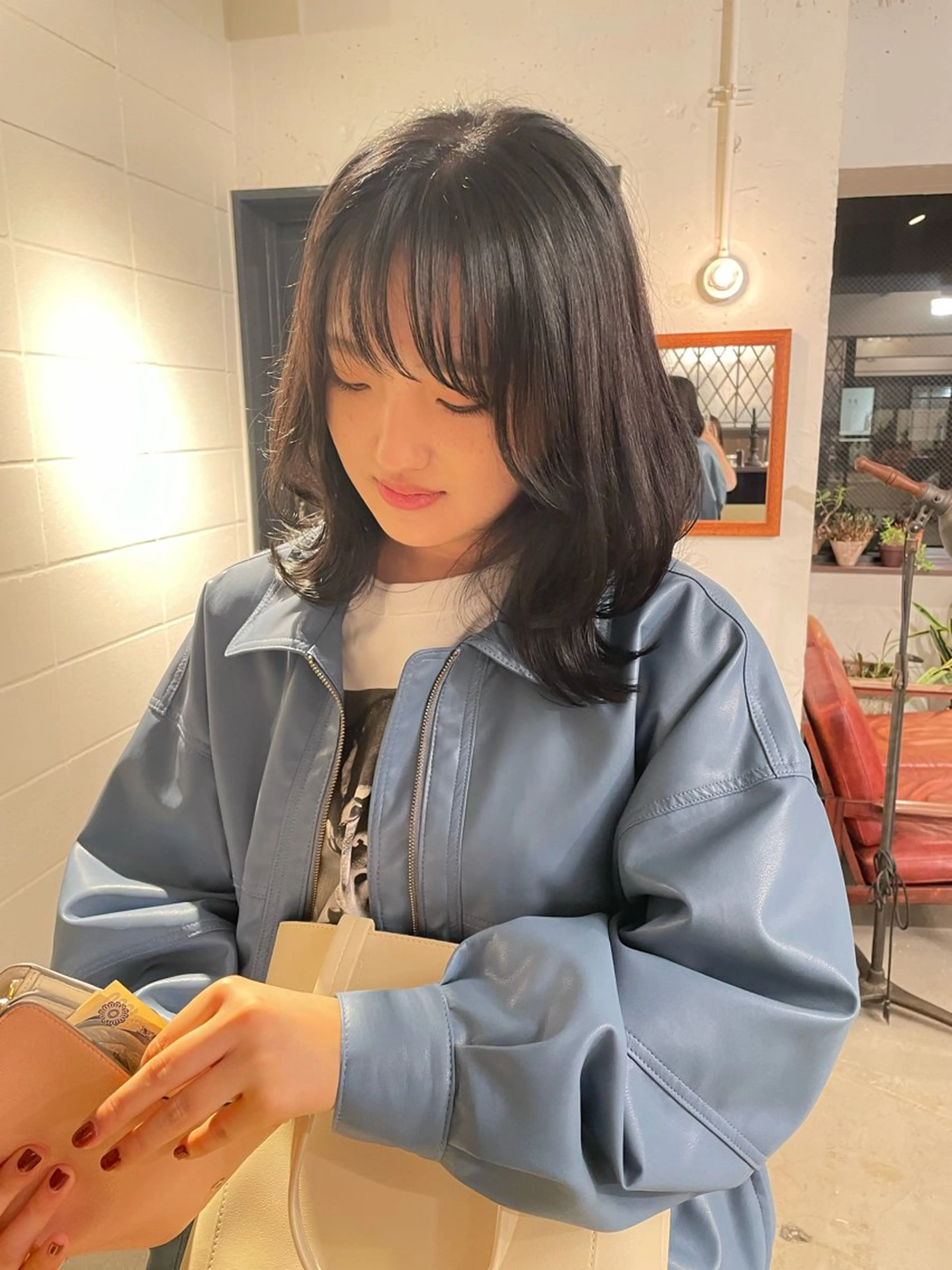 ミディアム ミディアムレイヤー レイヤーカット s.hairsalon所属・S.表参道/ 菜々海のヘアスタイル