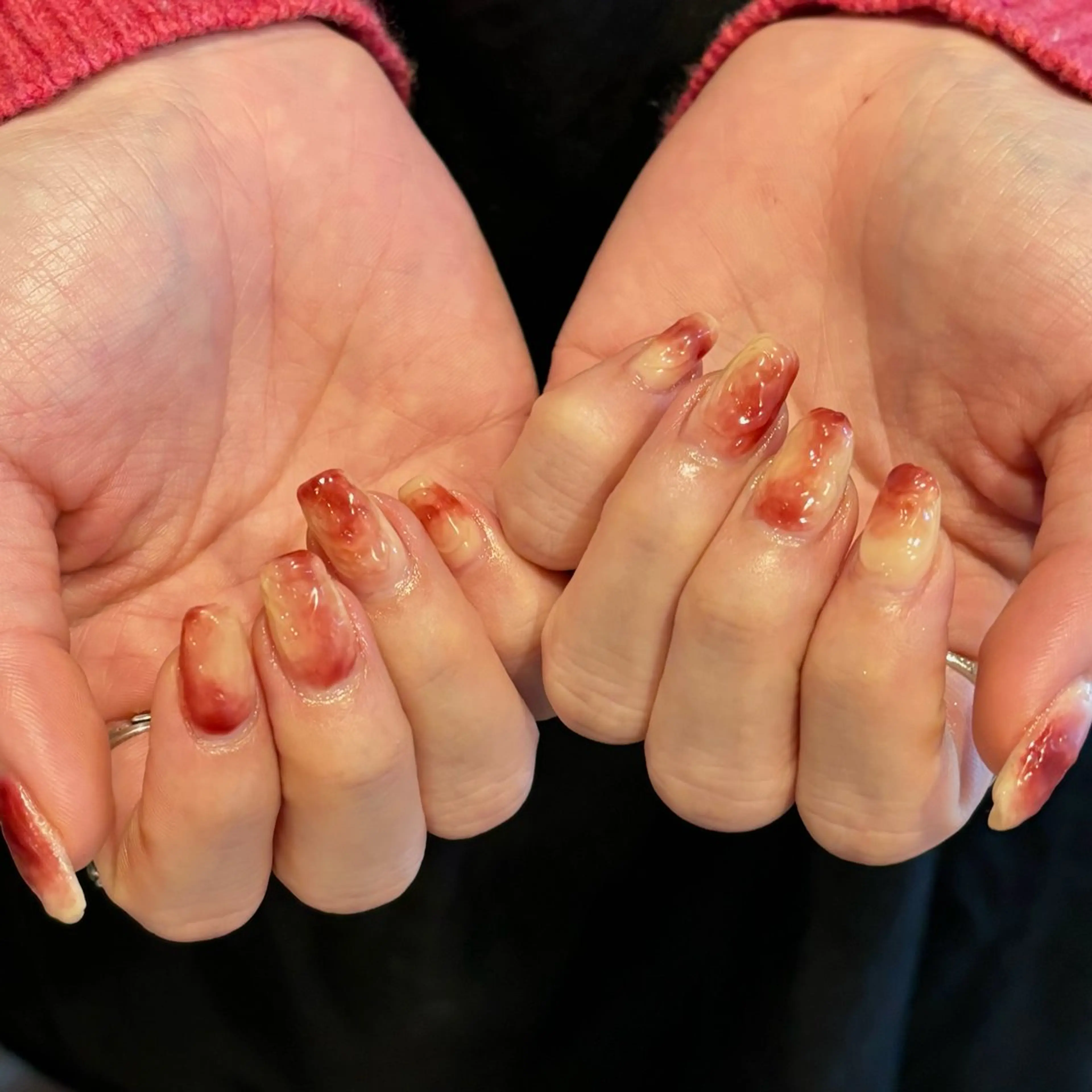 ネイル ニュアンスネイル Mネイル&カフェシェレステ　久屋店所属・Mネイル久屋店 KOZUEのネイルデザイン