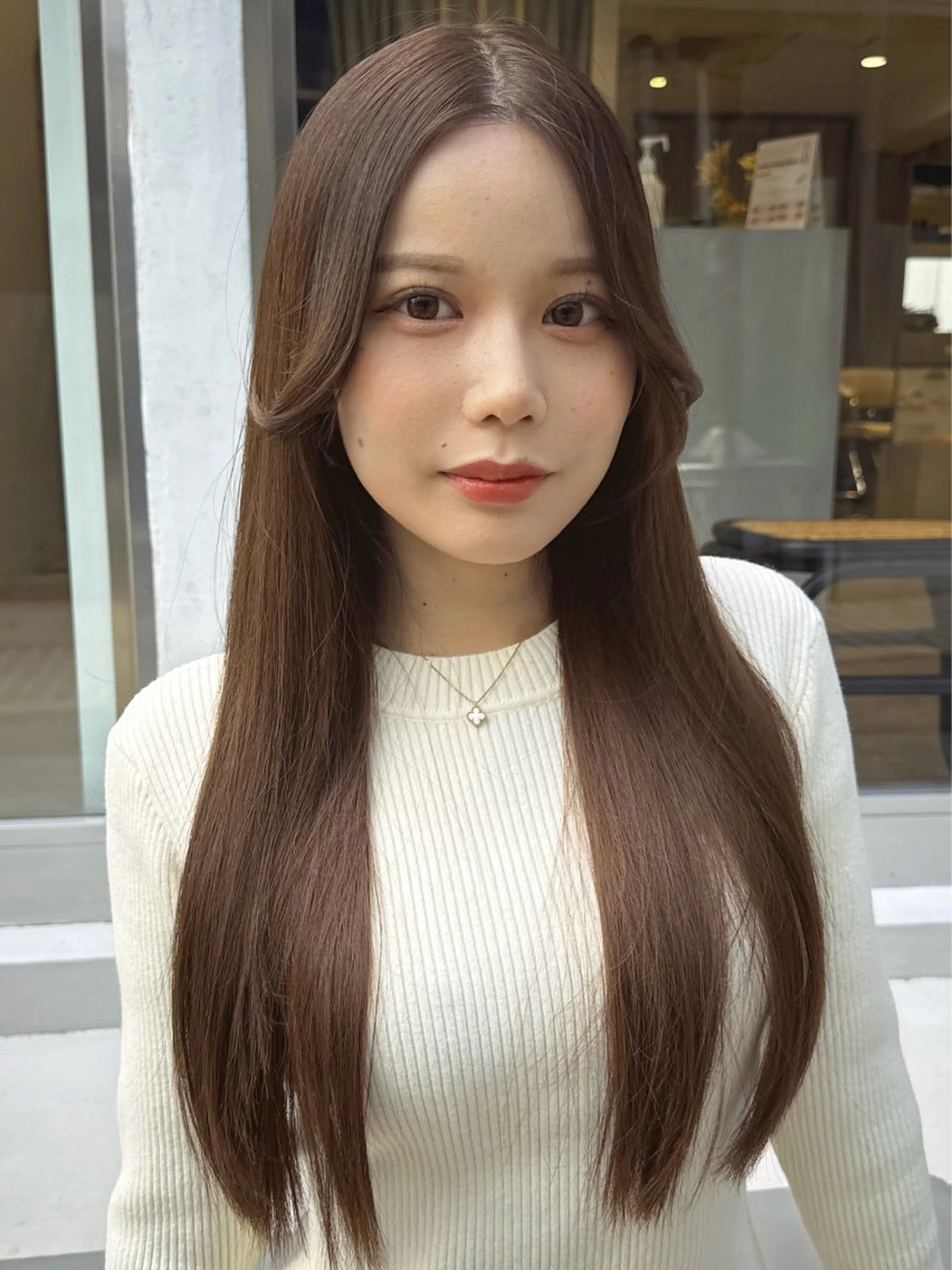 ロング カラー 透明感カラー グレージュ 髪質改善 トリートメント カット ヘアカラー トリートメント 💎透明感カラー特化 💎TAISEIのヘアスタイル