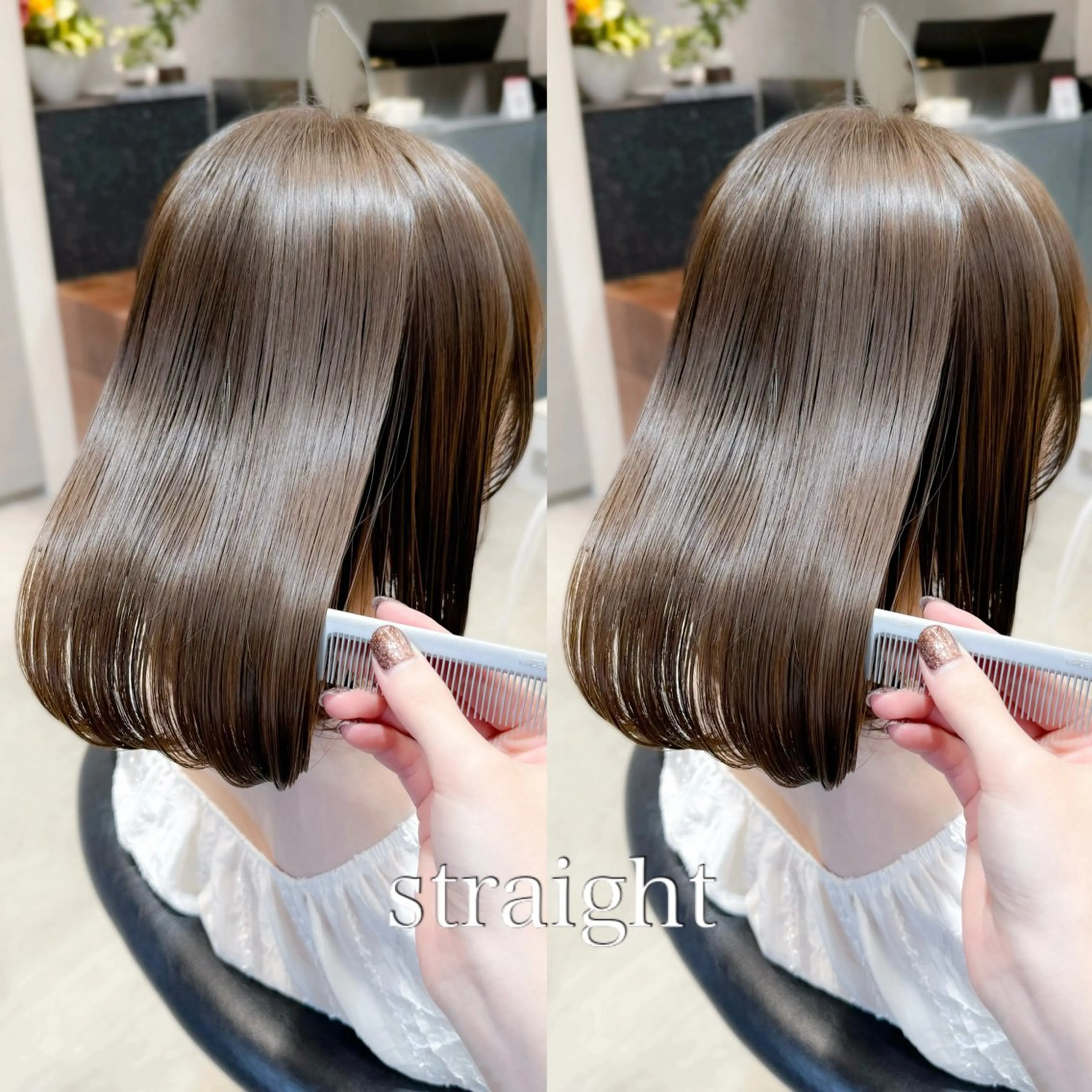 ミディアム カット ヘアカラー トリートメント 🍟ミニモ限定🍟 ai.stylistのヘアスタイル