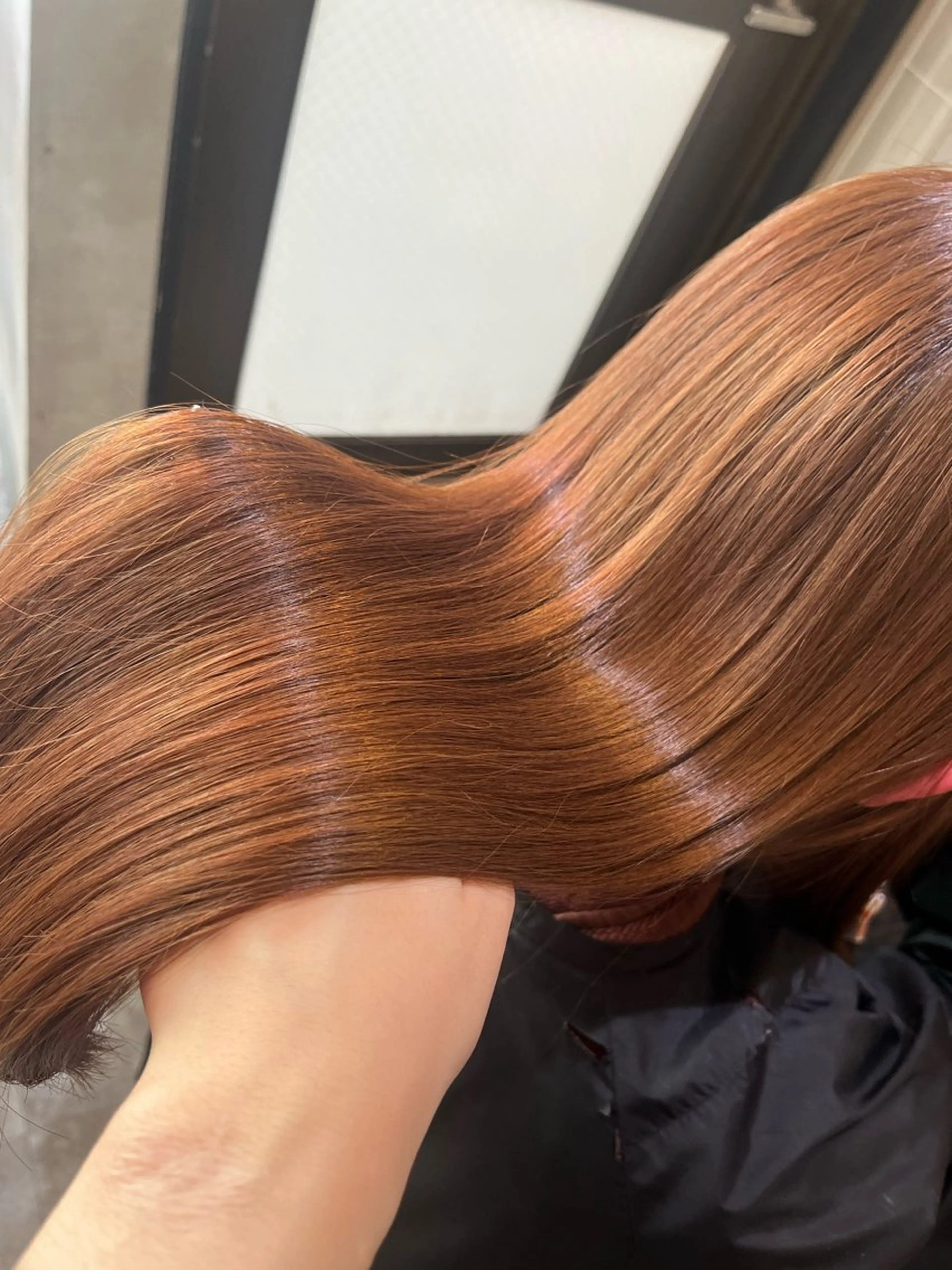 ロング カラー ケアカラー 透明感カラー オリーブカラー 髪質改善 トリートメント ヘアカラー トリートメント ラフィスヘアードープ所属・👑髪質改善wカラー /ハイトーン/アユカのヘアスタイル