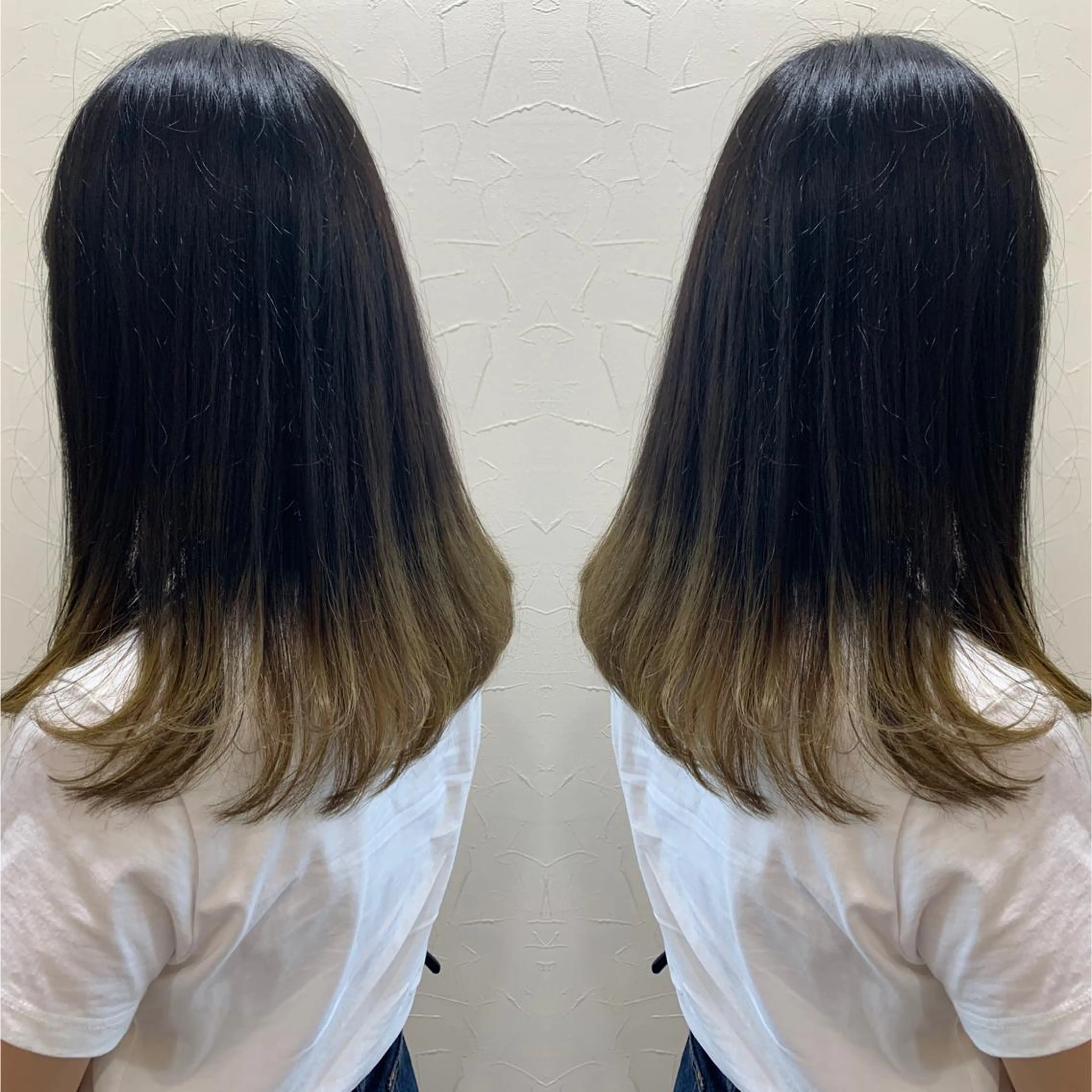 #さり気ないおしゃれ♥️カット＋イヤリングカラーorテールカラー＋全体カラー＋＋ケアブリーチ【伊勢崎】の写真