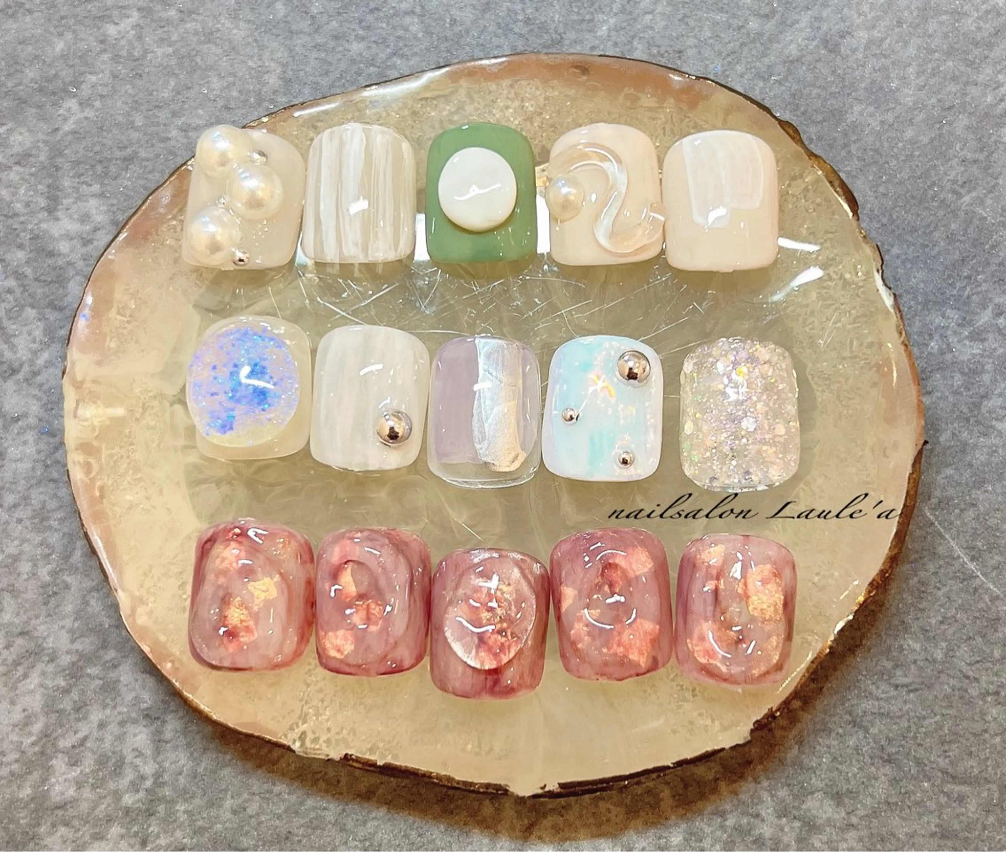 ネイル アートネイル フットネイル nailsalon Laule'aのネイルデザイン