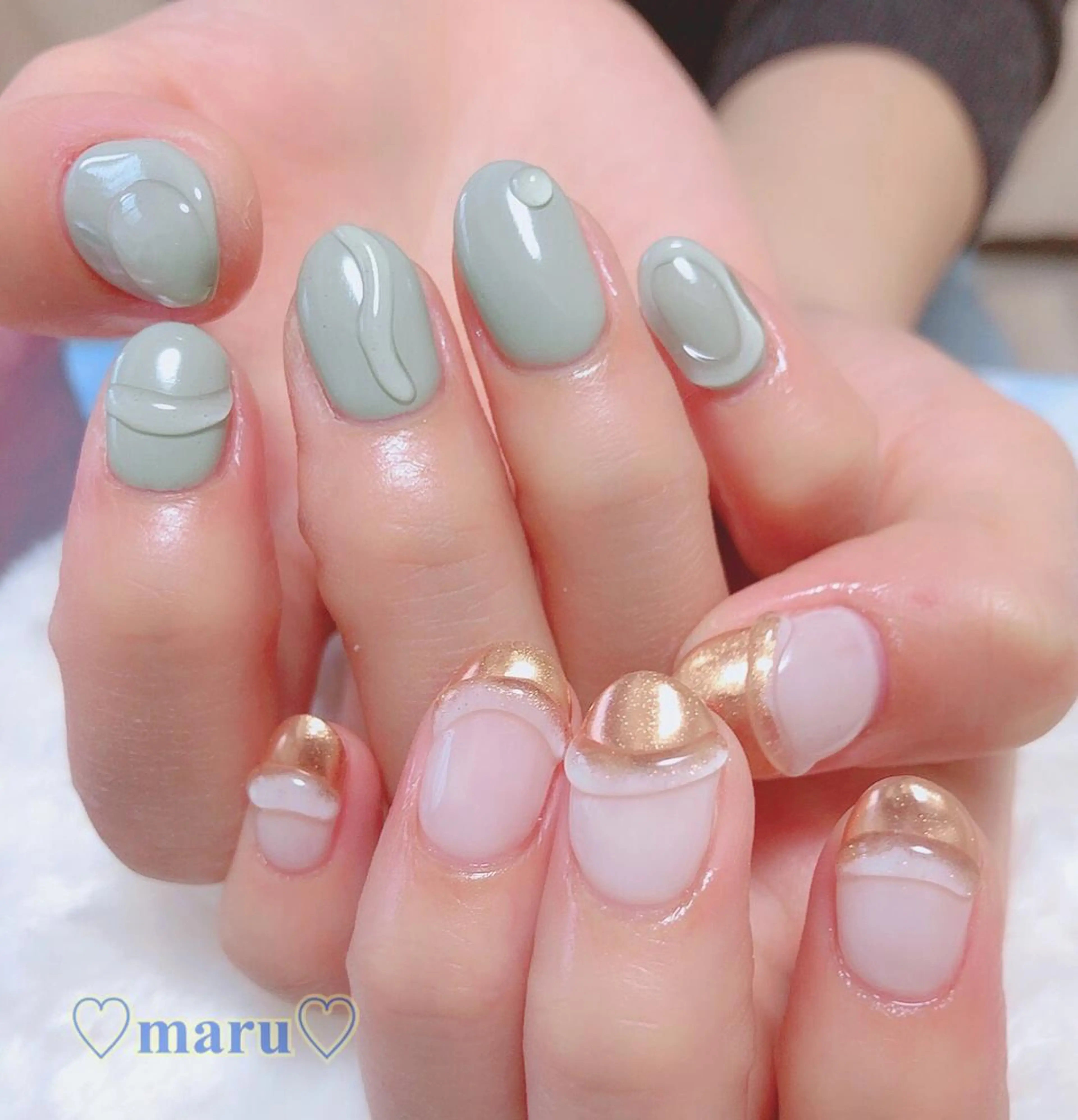 ネイル ハンドネイル フットネイル まるみ ♡のネイルデザイン