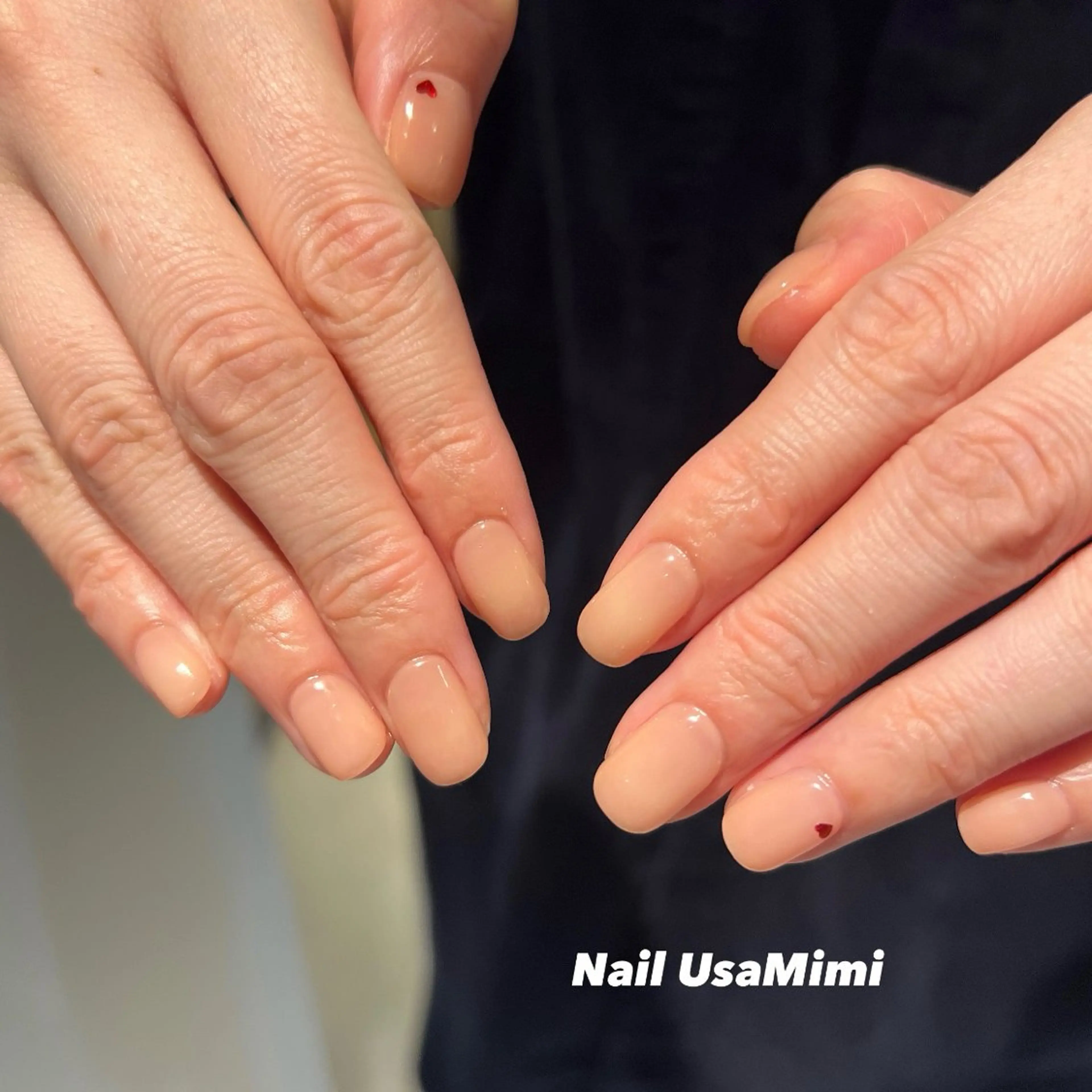 ネイル アートネイル ジェルネイル グラデーション 韓国ネイル ワンカラーネイル ハンドネイル 本町NailUsa Mimi RIKOのネイルデザイン