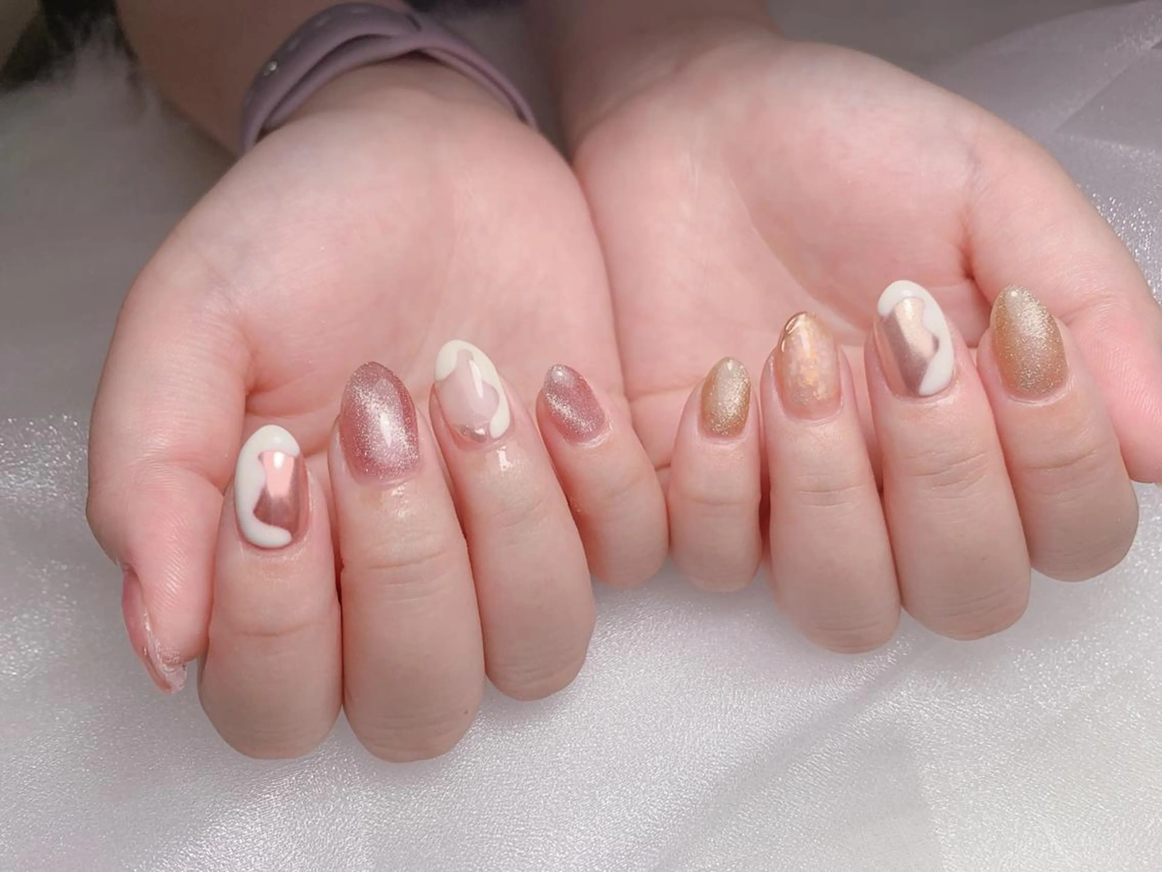 ネイル ハンドネイル ハンドケア 星みこと 長さ出し得意のネイルデザイン