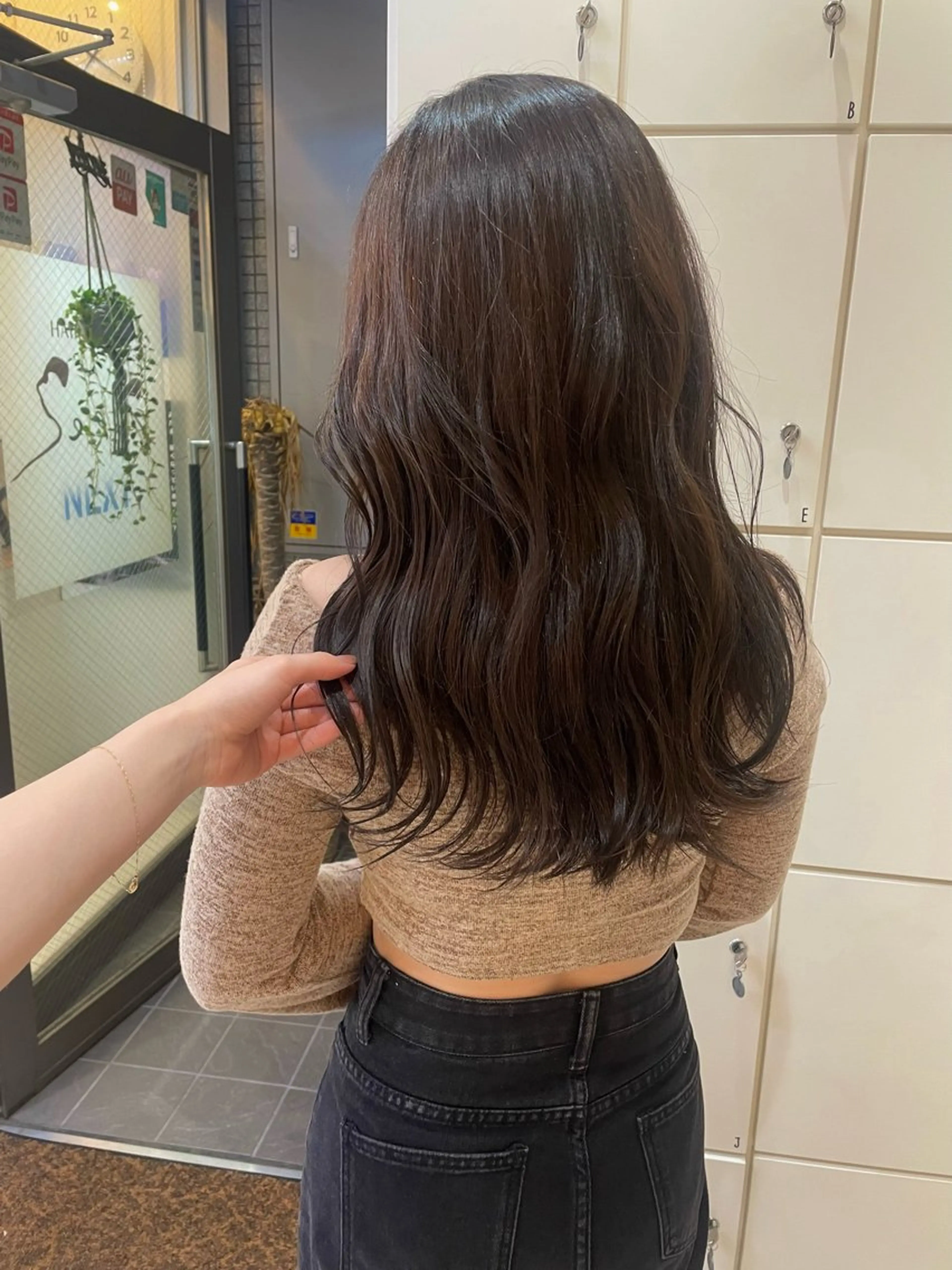 ロング カット mao♡ベージュ/ 顔周りカットのヘアスタイル