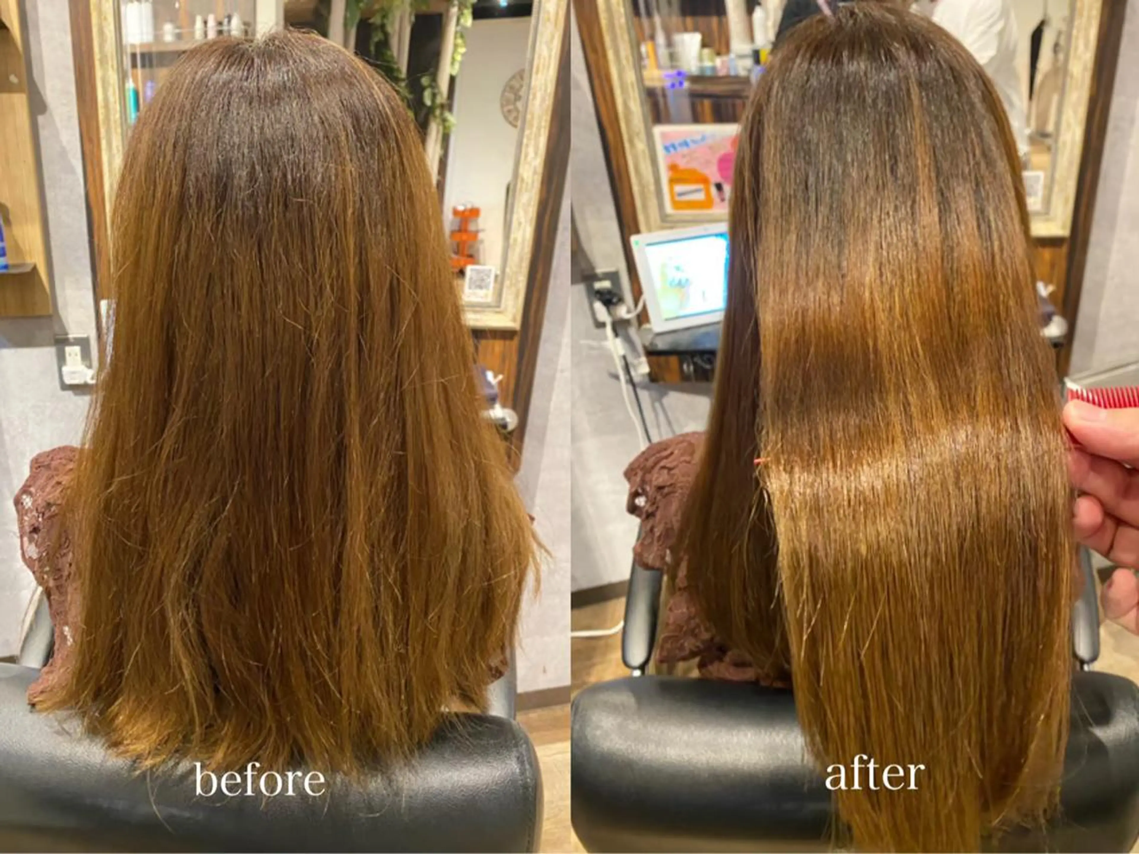 ミディアム 縮毛矯正 hairresort Ai 川越店のヘアスタイル