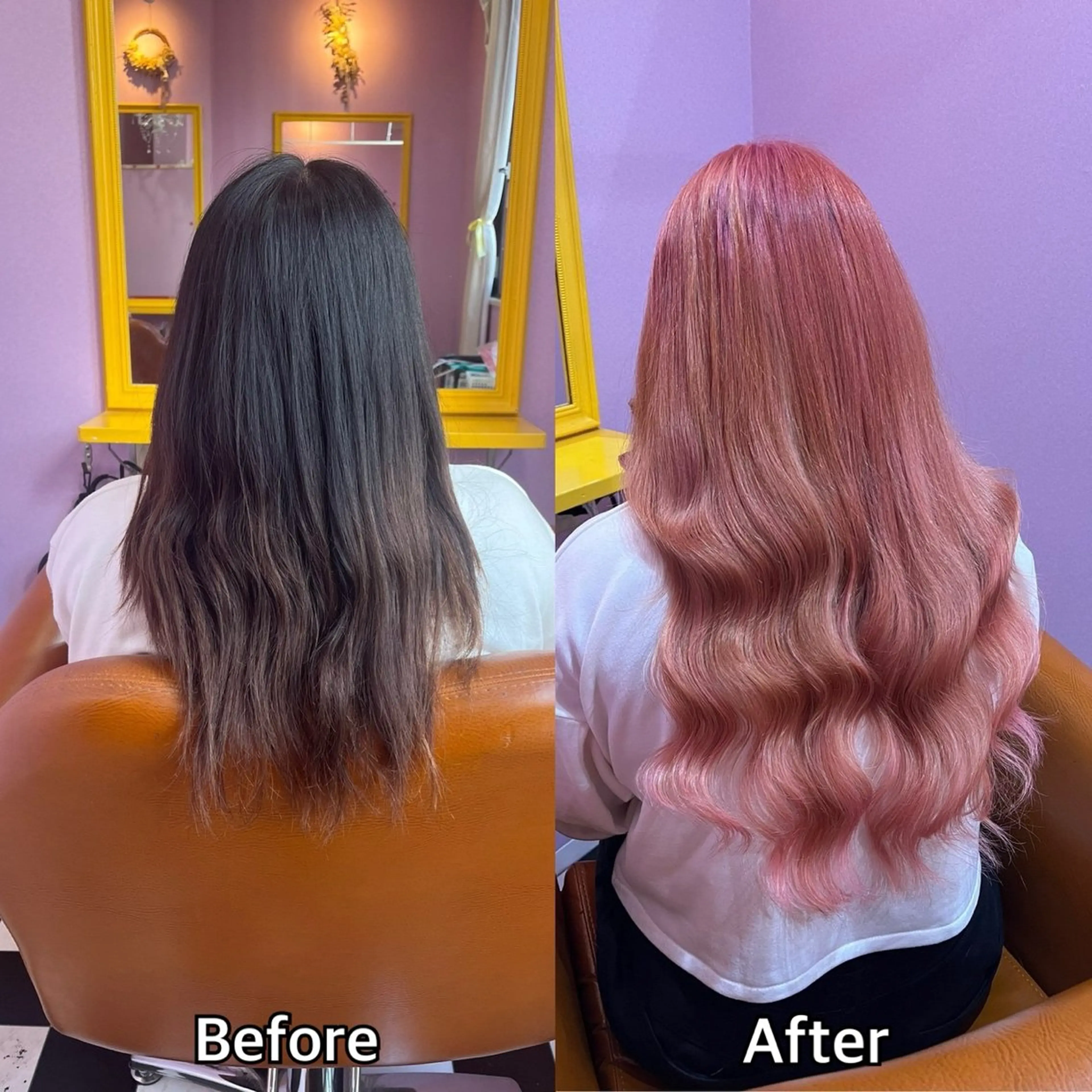 ロング シール＋ちび編み込み エクステ梅田🐨のヘアスタイル