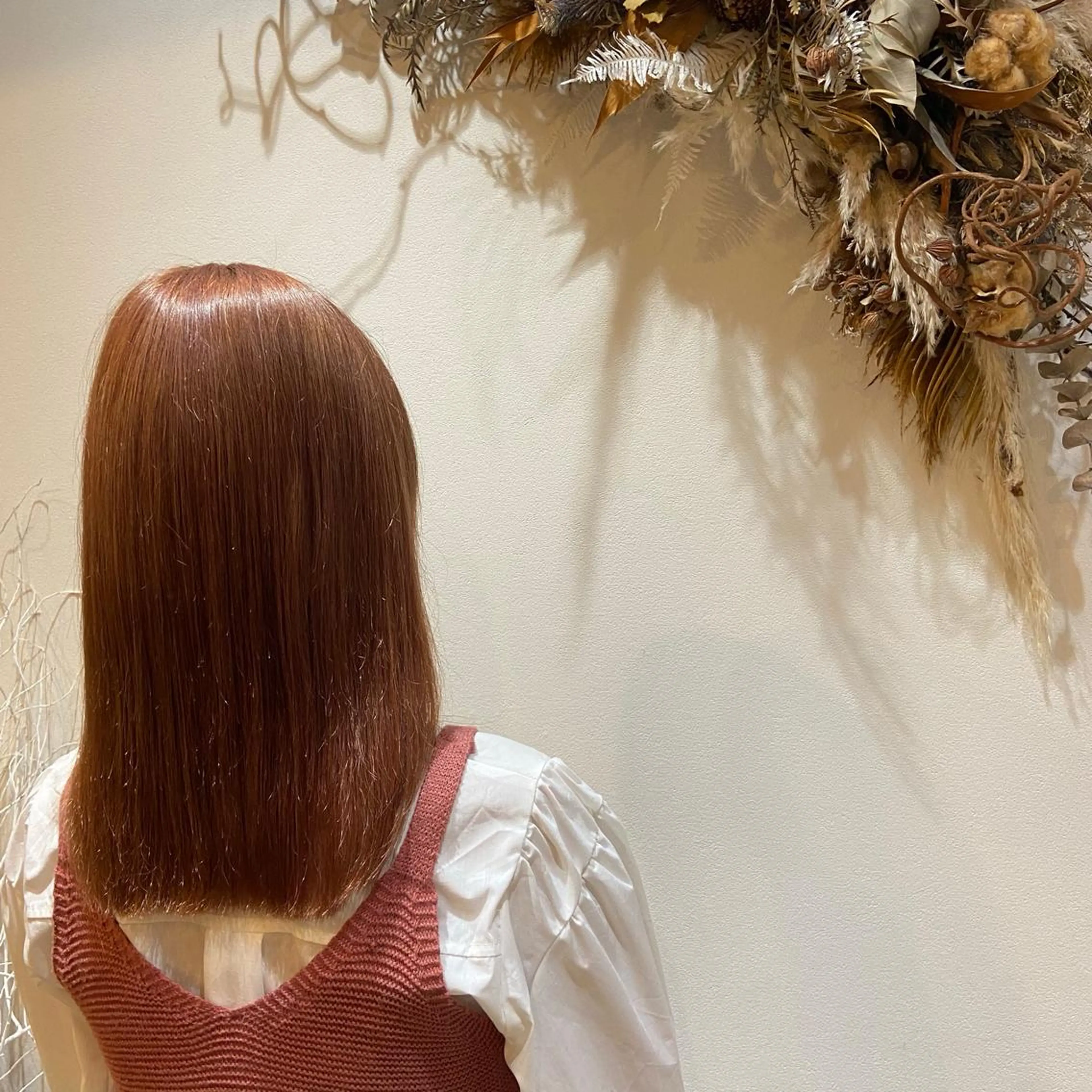 セミロング 松本 玲菜のヘアスタイル